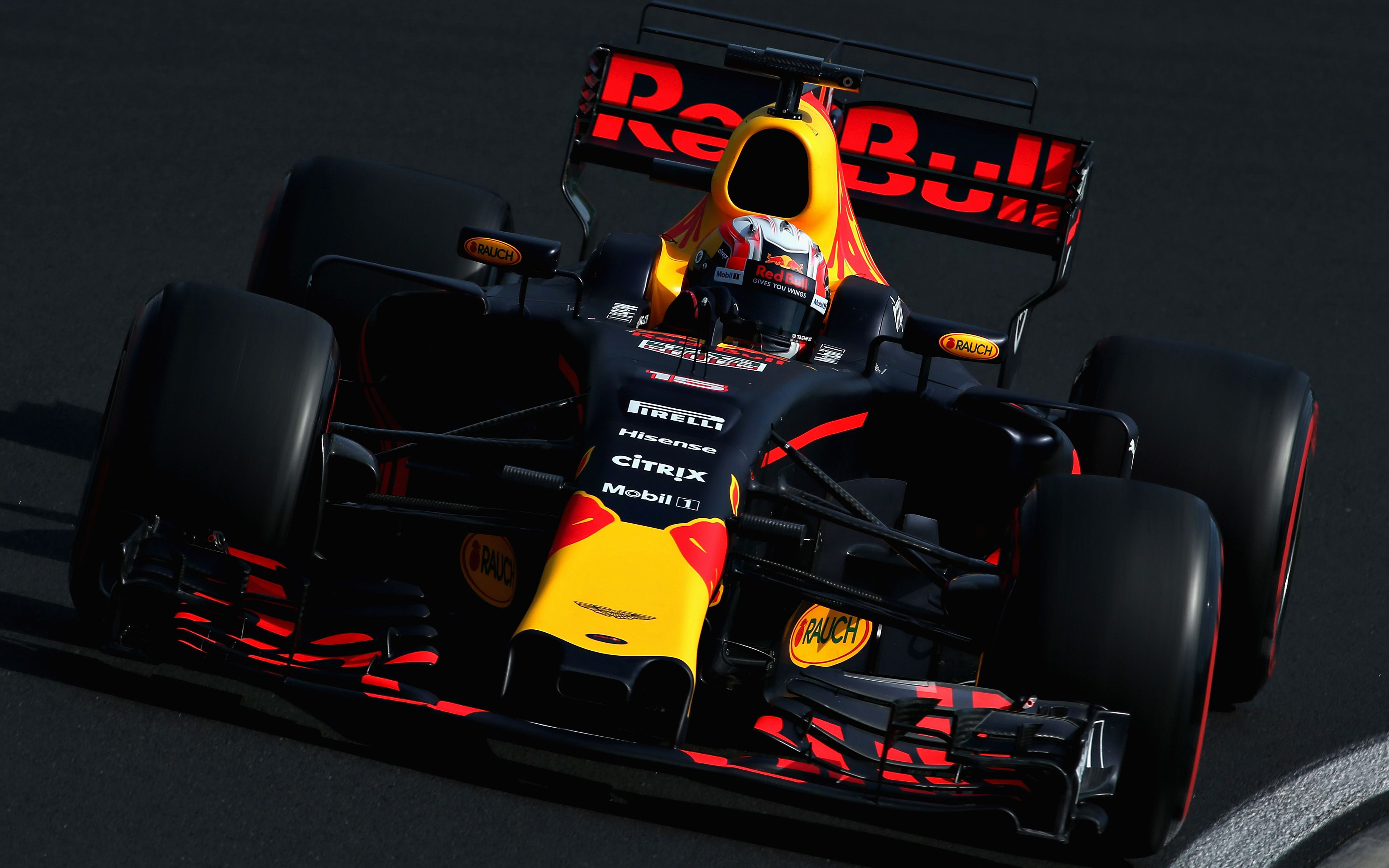 3840x2400 Download wallpaper Max Verstappen, 4k, Red Bull Racing, raceway, RB Formula F 2017 cars, Formula One for desktop with resolution. High Quality HD picture wallpaper, Desktop