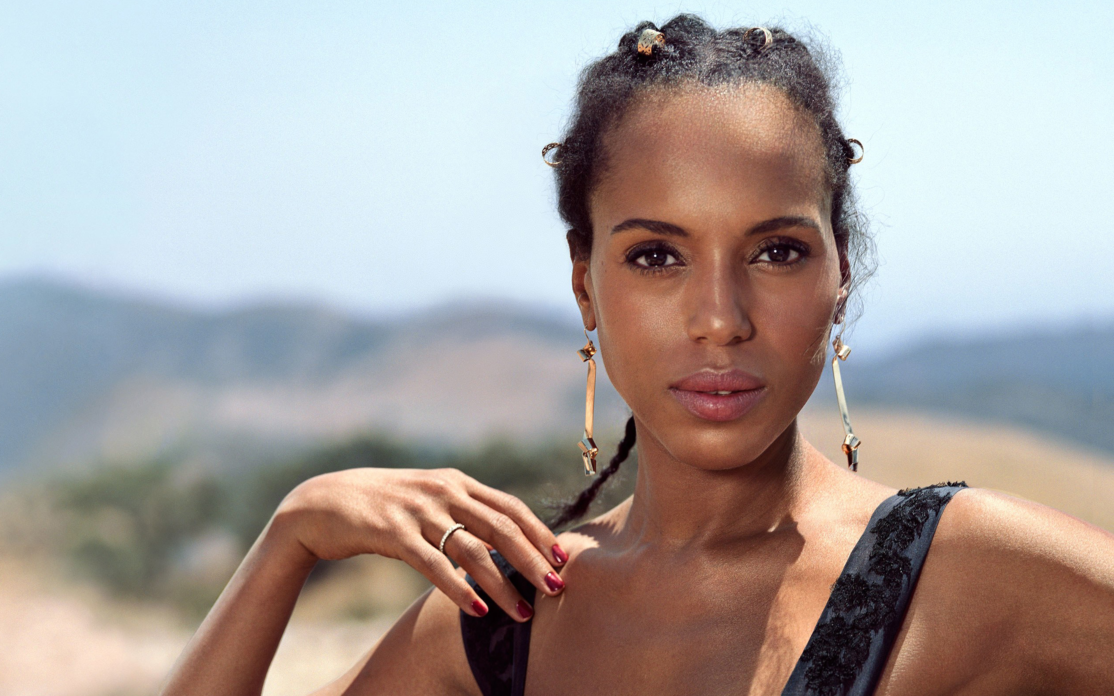 3840x2400 Download wallpaper Kerry Washington, 4k, portrait, photohoot, Desktop