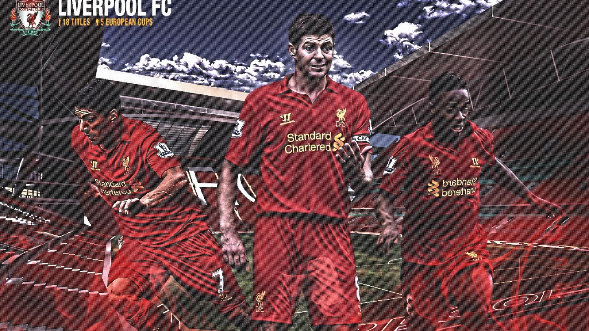 1920x1080 Daniel sturridge liverpool fc luis suarez steven gerrard wallpaper, Desktop