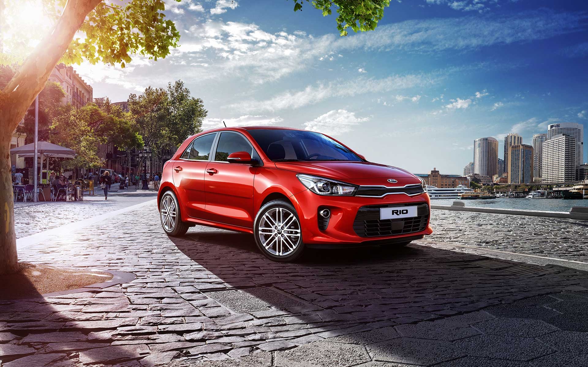 1920x1200 Kia Rio Red Facelift Wallpaper 1217, Desktop