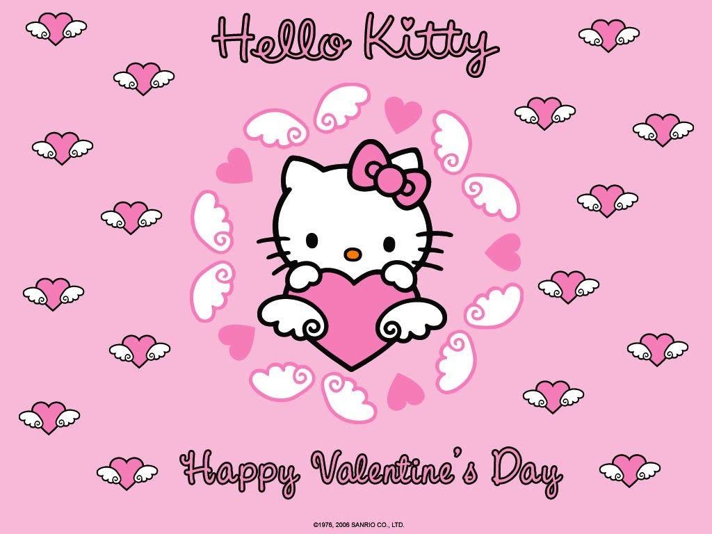 1030x770 Hello Kitty Happy Valentines Day Wallpaper #HelloKitty, Desktop