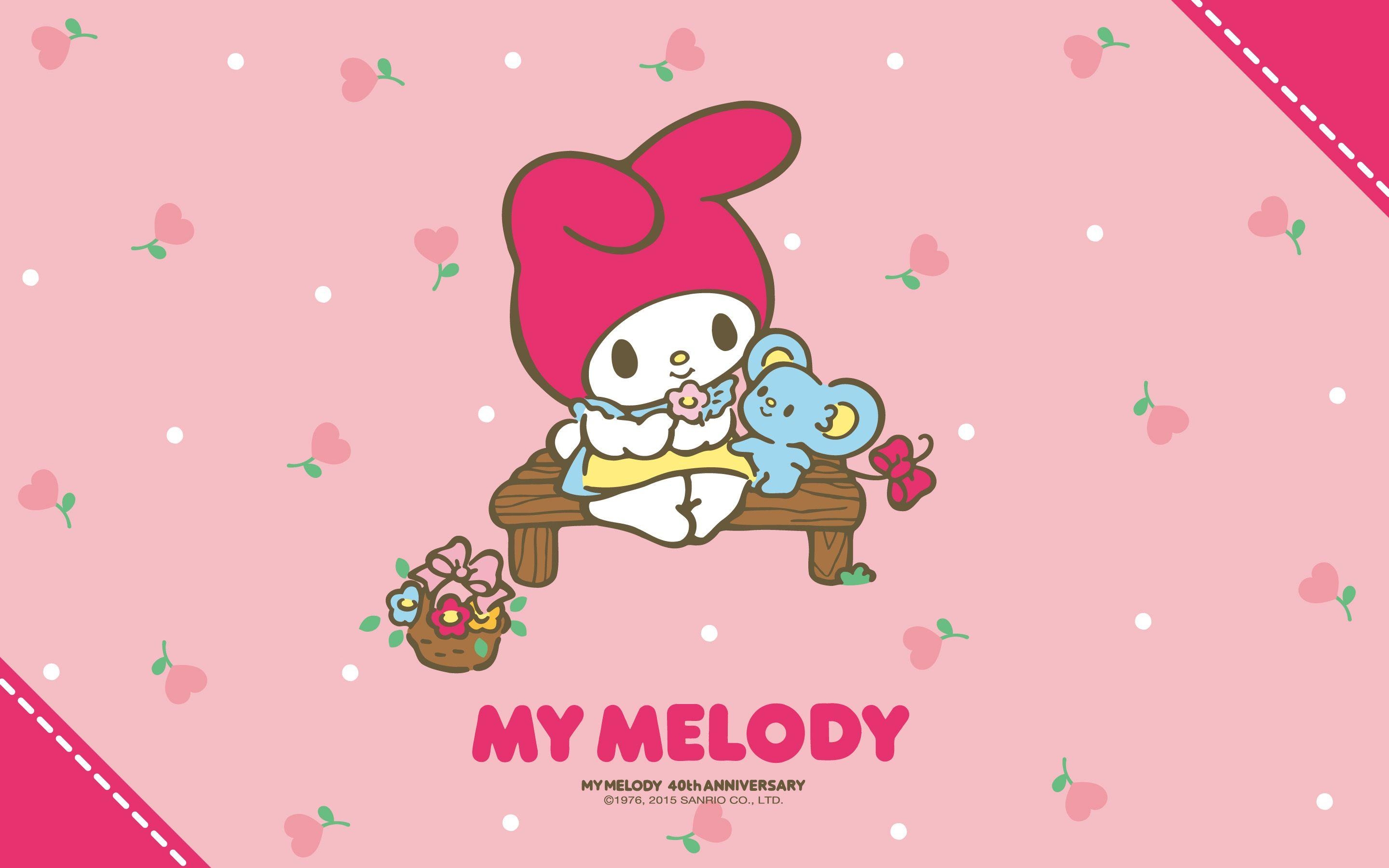 2880x1800 My Melody & Koala Pink Wallpaper Melody is sitting, Desktop