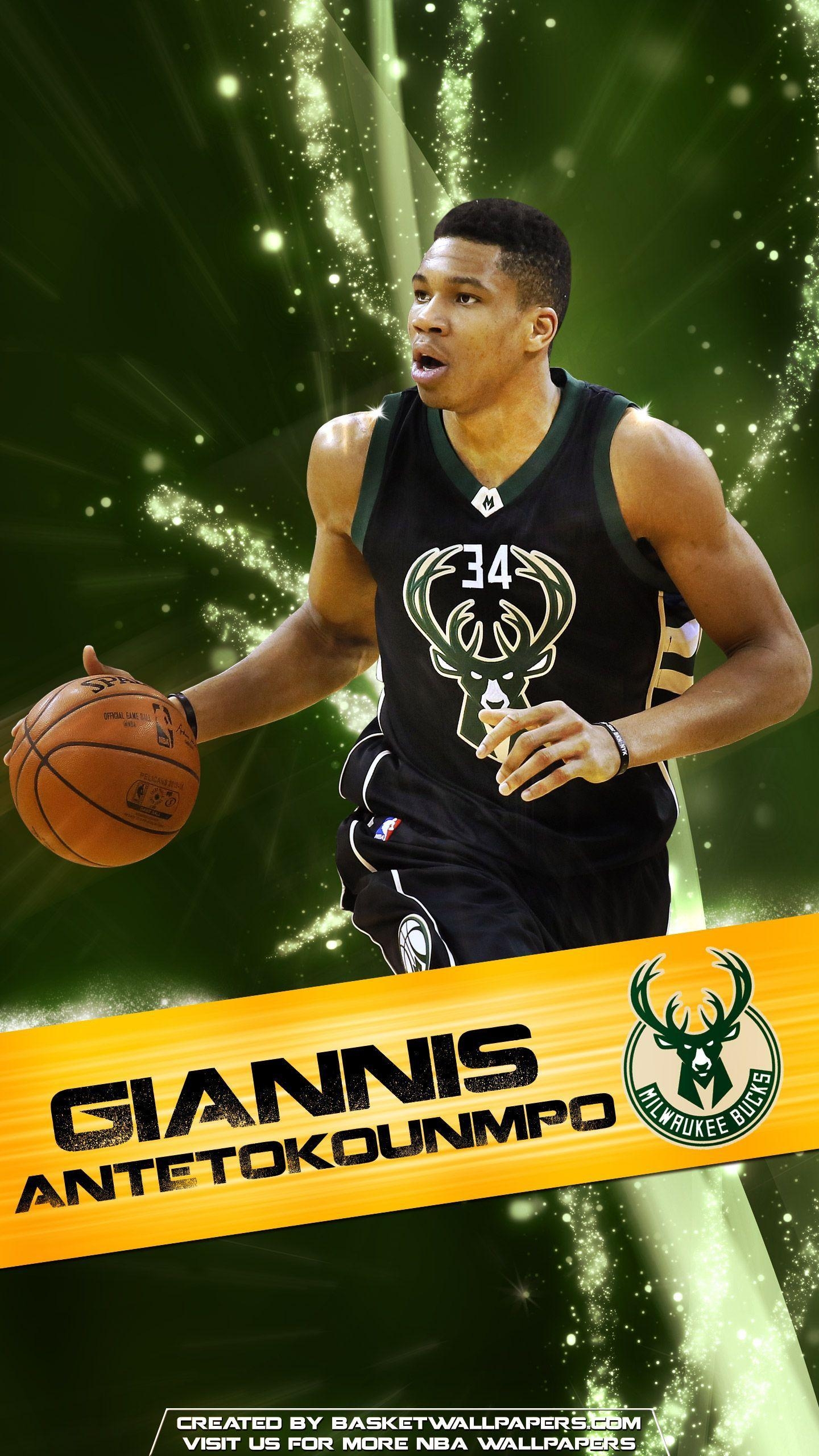 1440x2560 Giannis Antetokounmpo Milwaukee Bucks 2016 Mobile Wallpaper, Phone