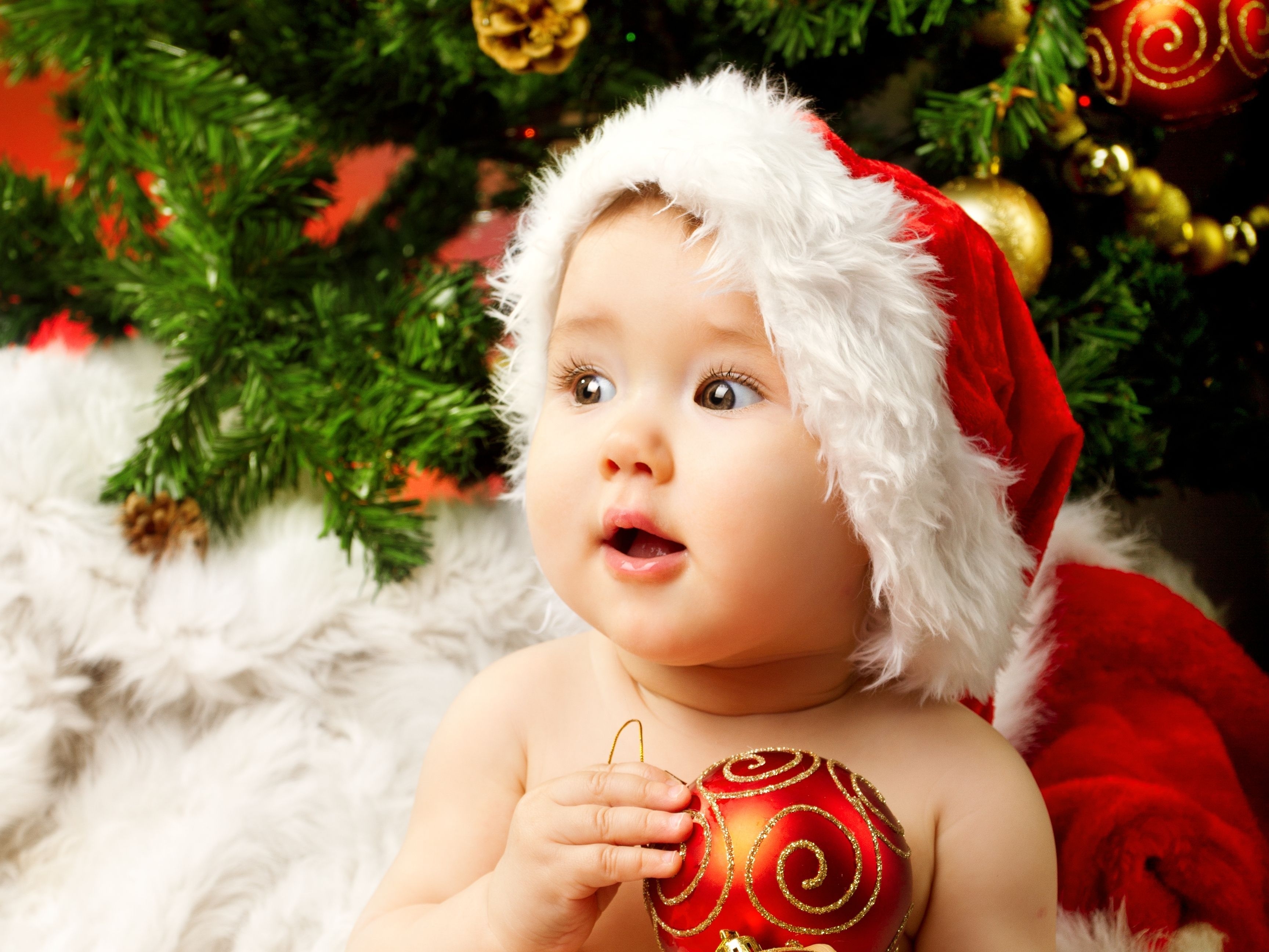 3460x2600 Download wallpaper new year, merry christmas, beautiful, amazing little girl, baby, kid, holidays resol. Cute baby girl photo, Cute baby picture, Baby image hd, Desktop