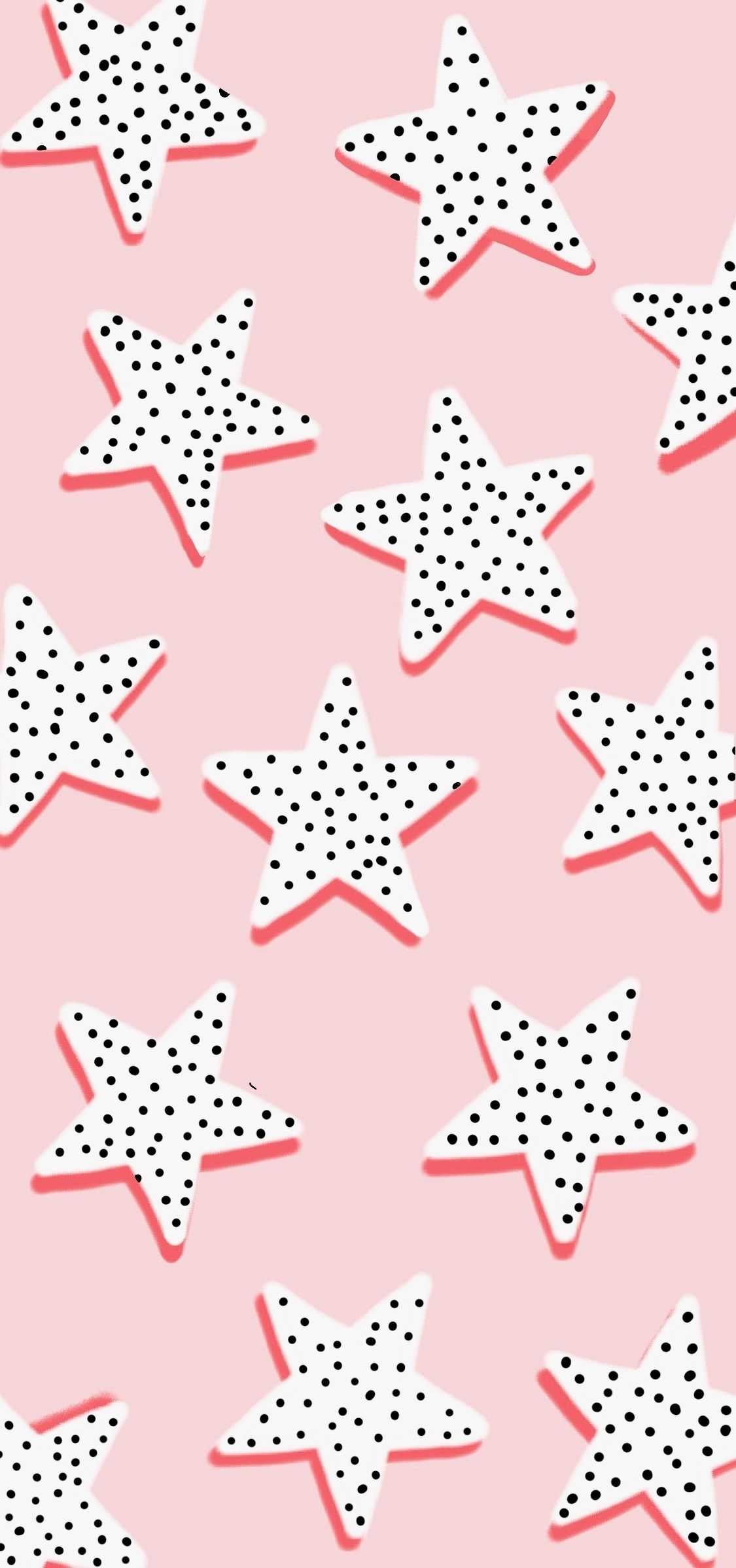 1130x2400 Stars Pink Preppy Wallpaper, Phone