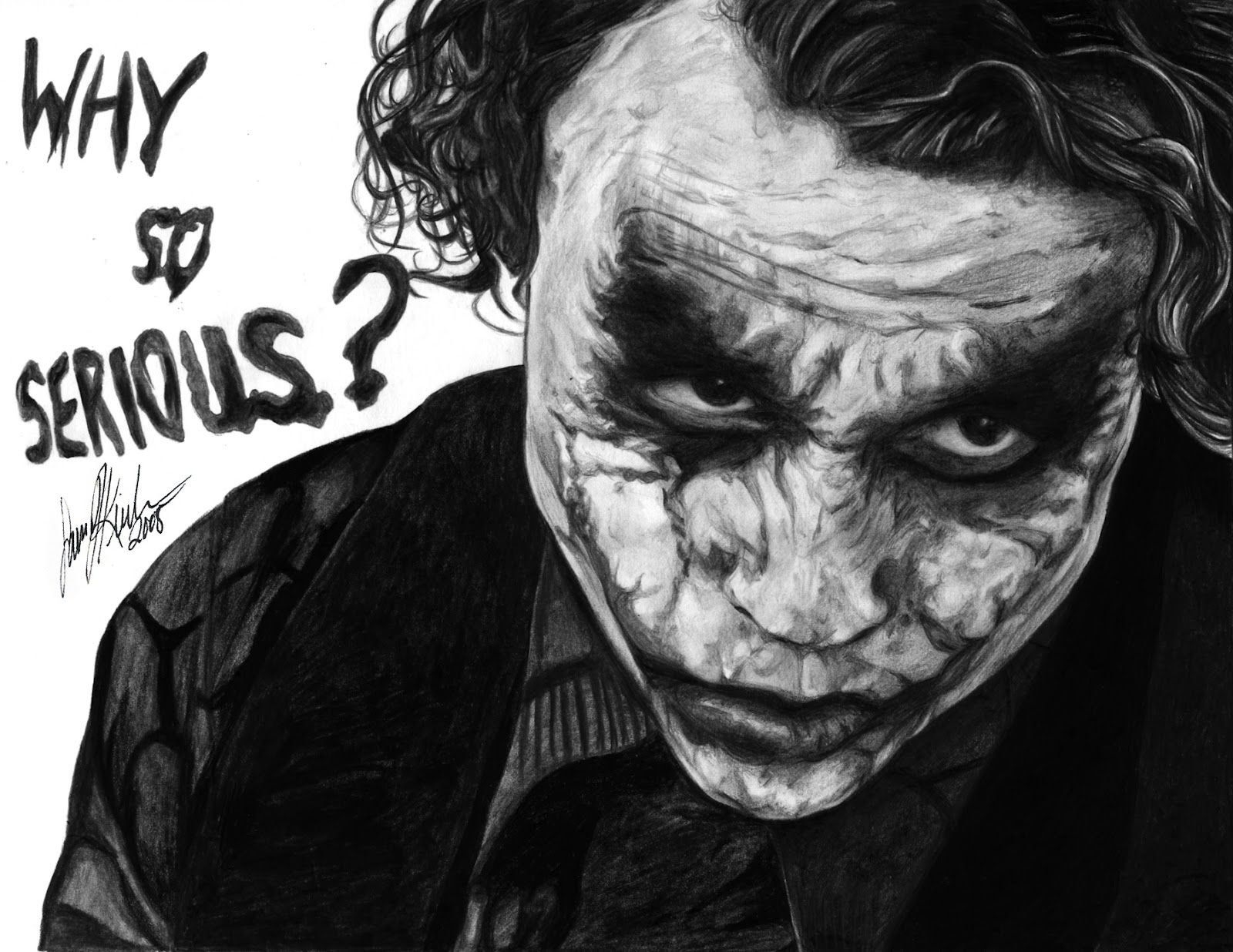 1600x1240 Drawing Joker Black And White Wallpaper, Desktop