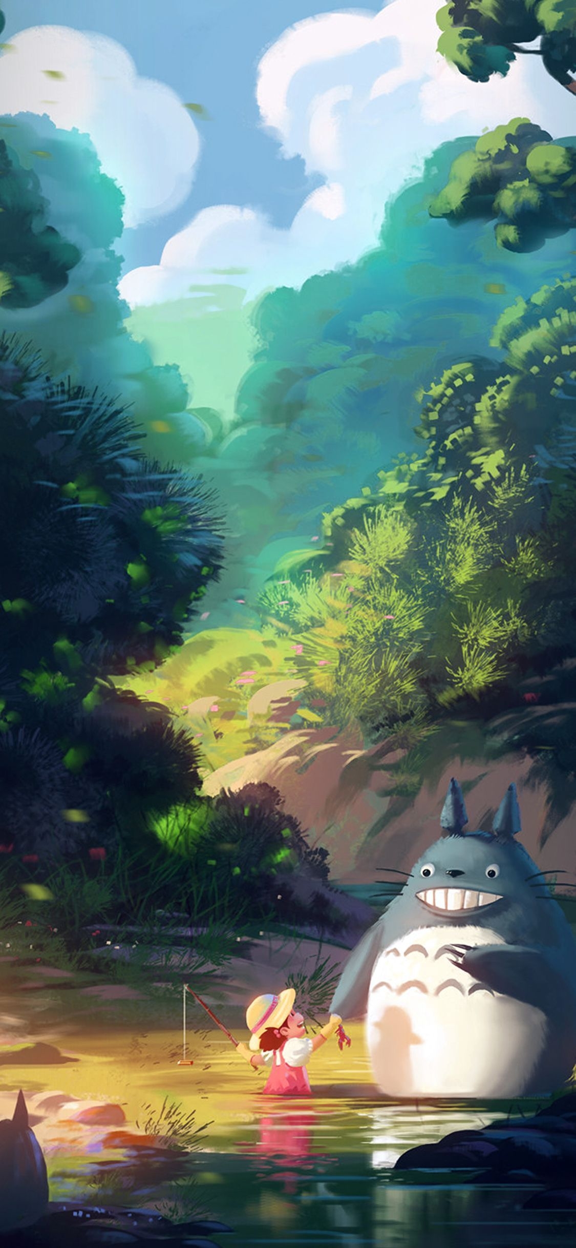 1130x2440 Ghibli iPhone Wallpaper, Phone