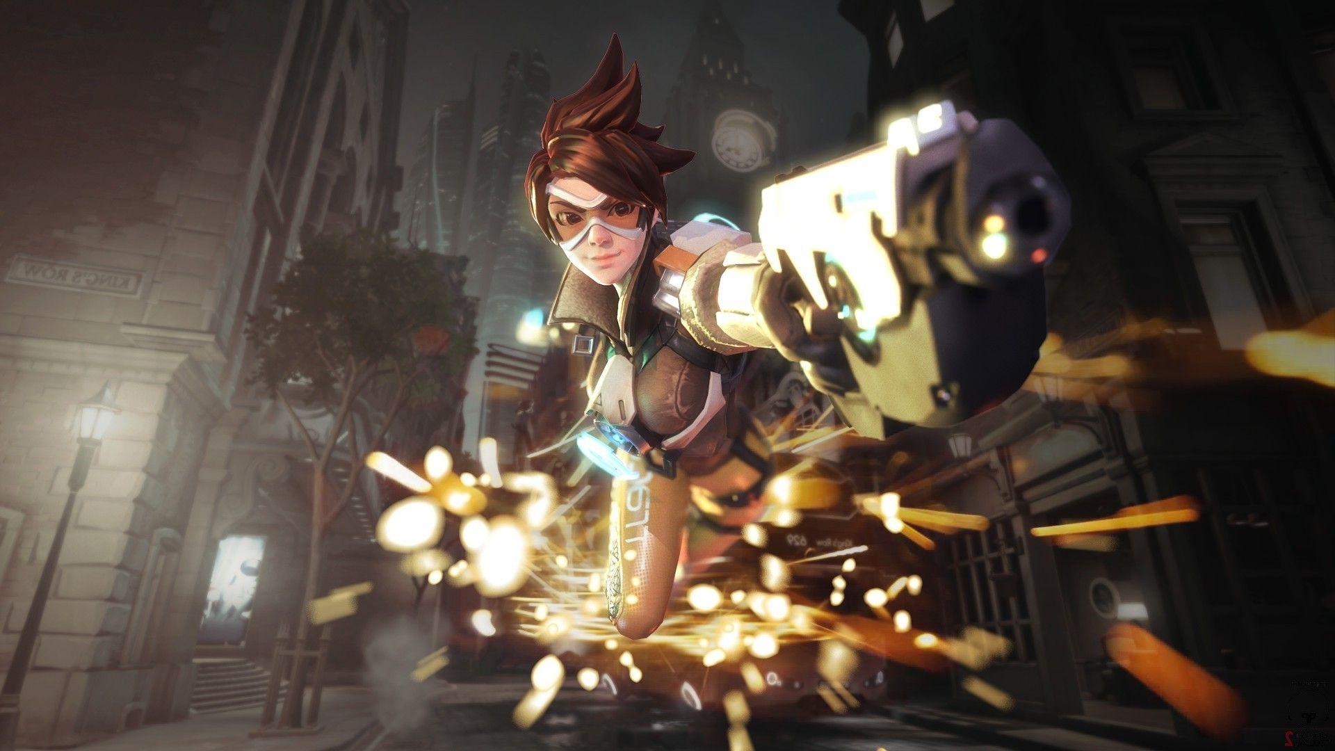 1920x1080 Tracer, Overwatch, Blizzard Entertainment, Video Games Wallpaper, Desktop