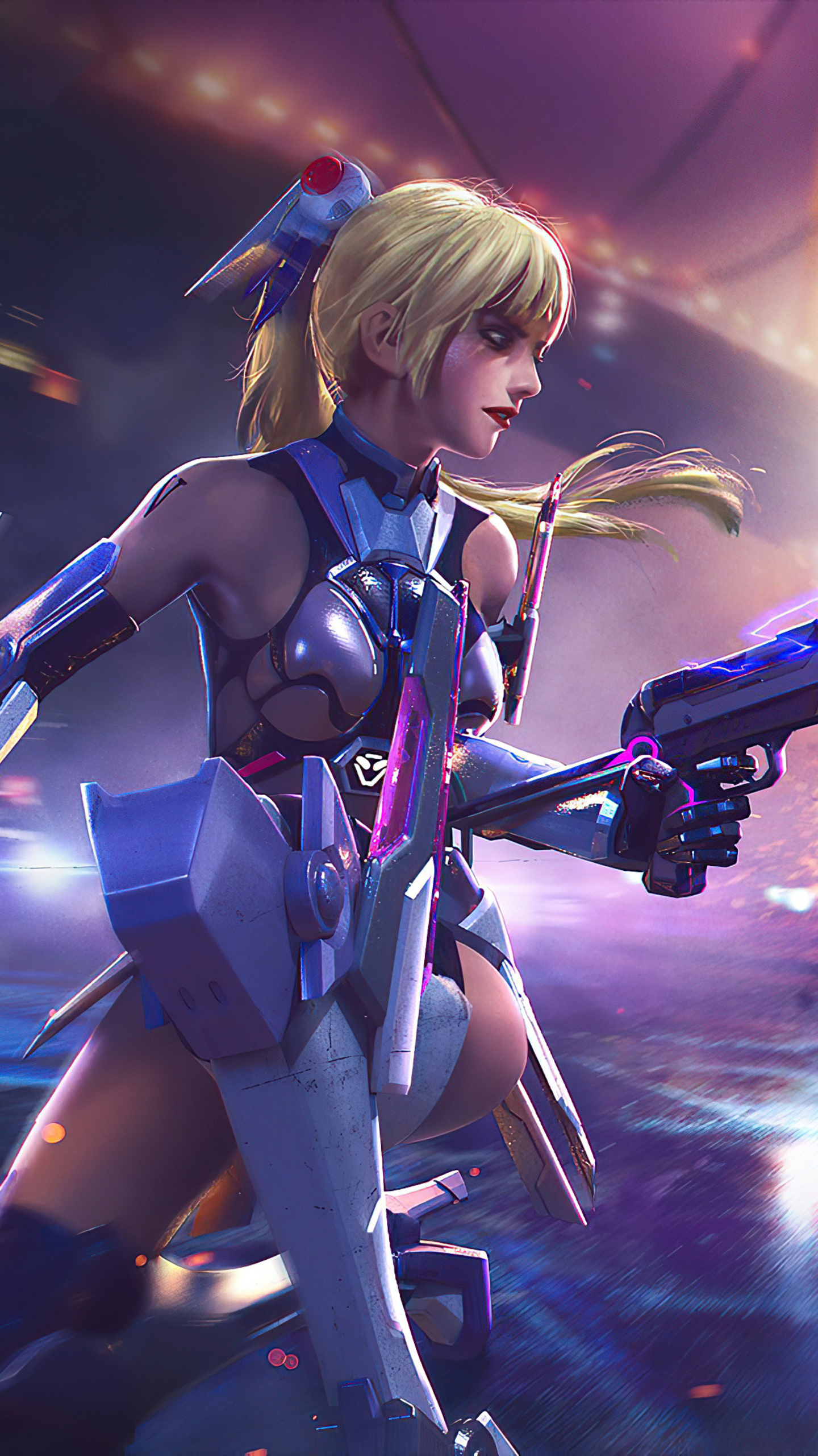 1440x2560 Cyber Girl Garena Free Fire Game 4k Samsung Galaxy S S7 , Google Pixel XL , Nexus 6P , LG G5 HD 4k Wallpaper, Image, Background, Photo and Picture, Phone