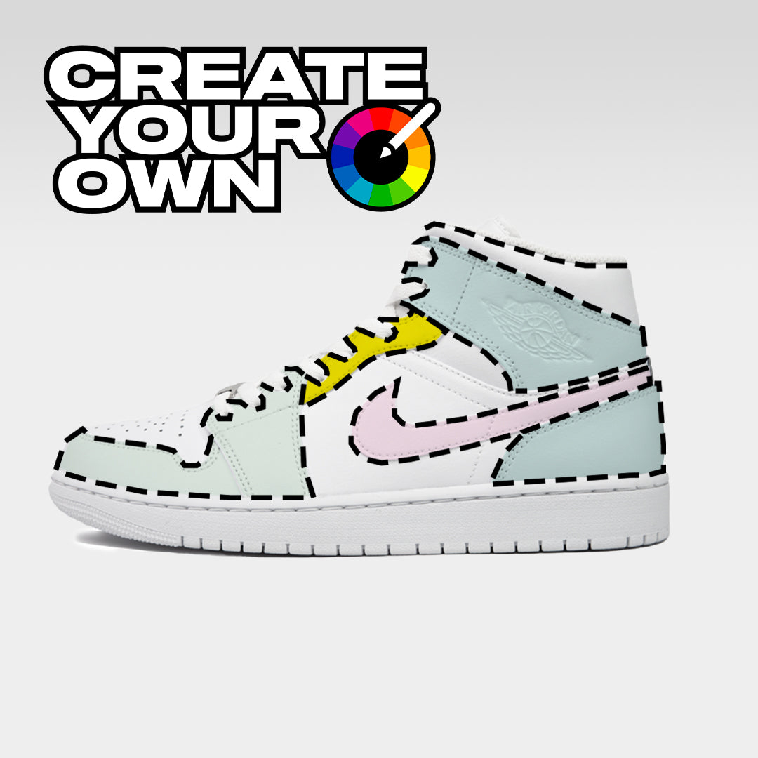 1080x1080 OG Colourway (Create Your Own) Nike Jordan 1 Mid Trainers, Phone