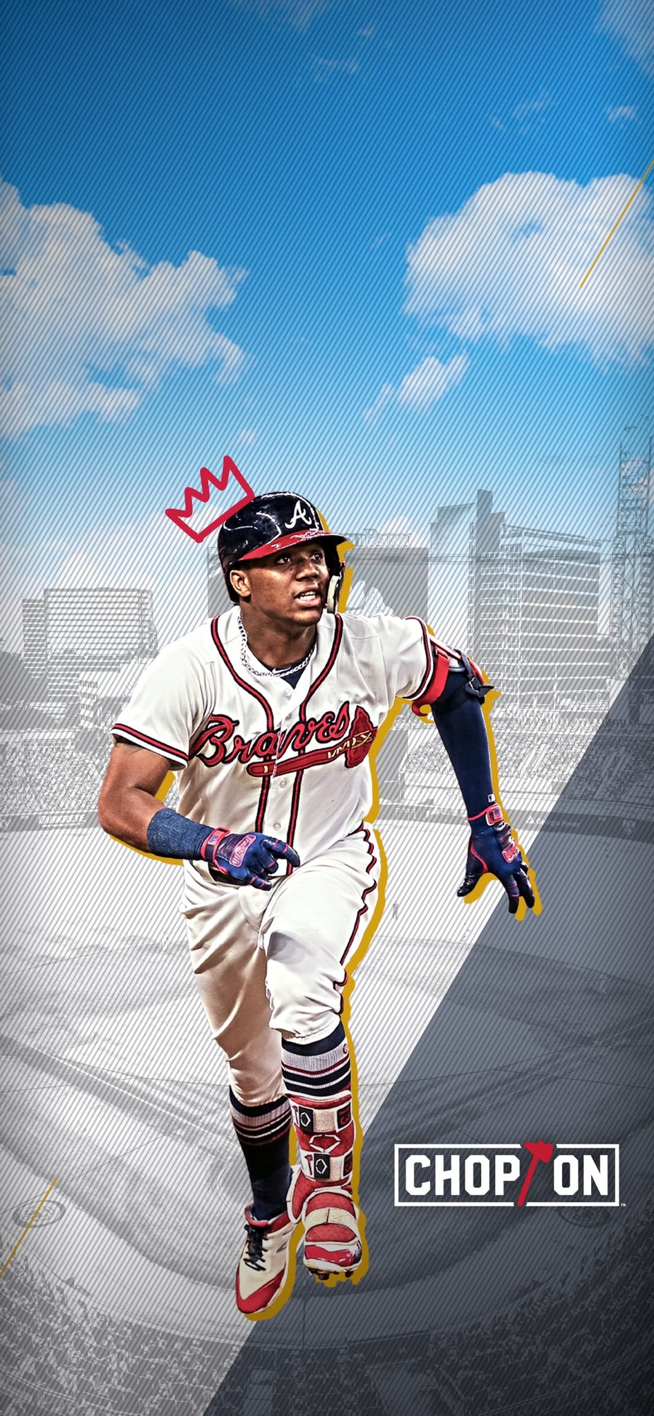 950x2050 Atlanta Braves - #BravesST starts next week, get your wallpaper right! #WallpaperWednesday. #ChopOn, Phone