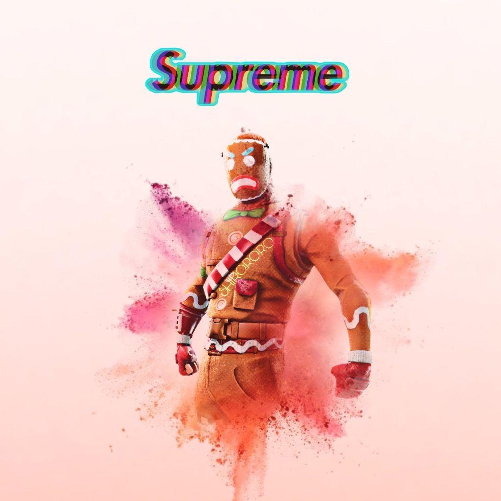 1030x1030 Supreme Fortnite wallpaper, Phone