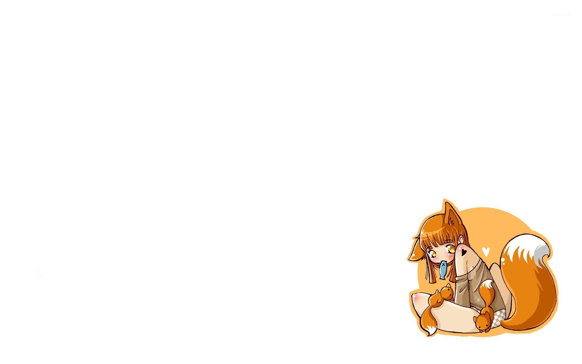 1920x1200 Fox girl eating a fish wallpaper wallpaper, Desktop