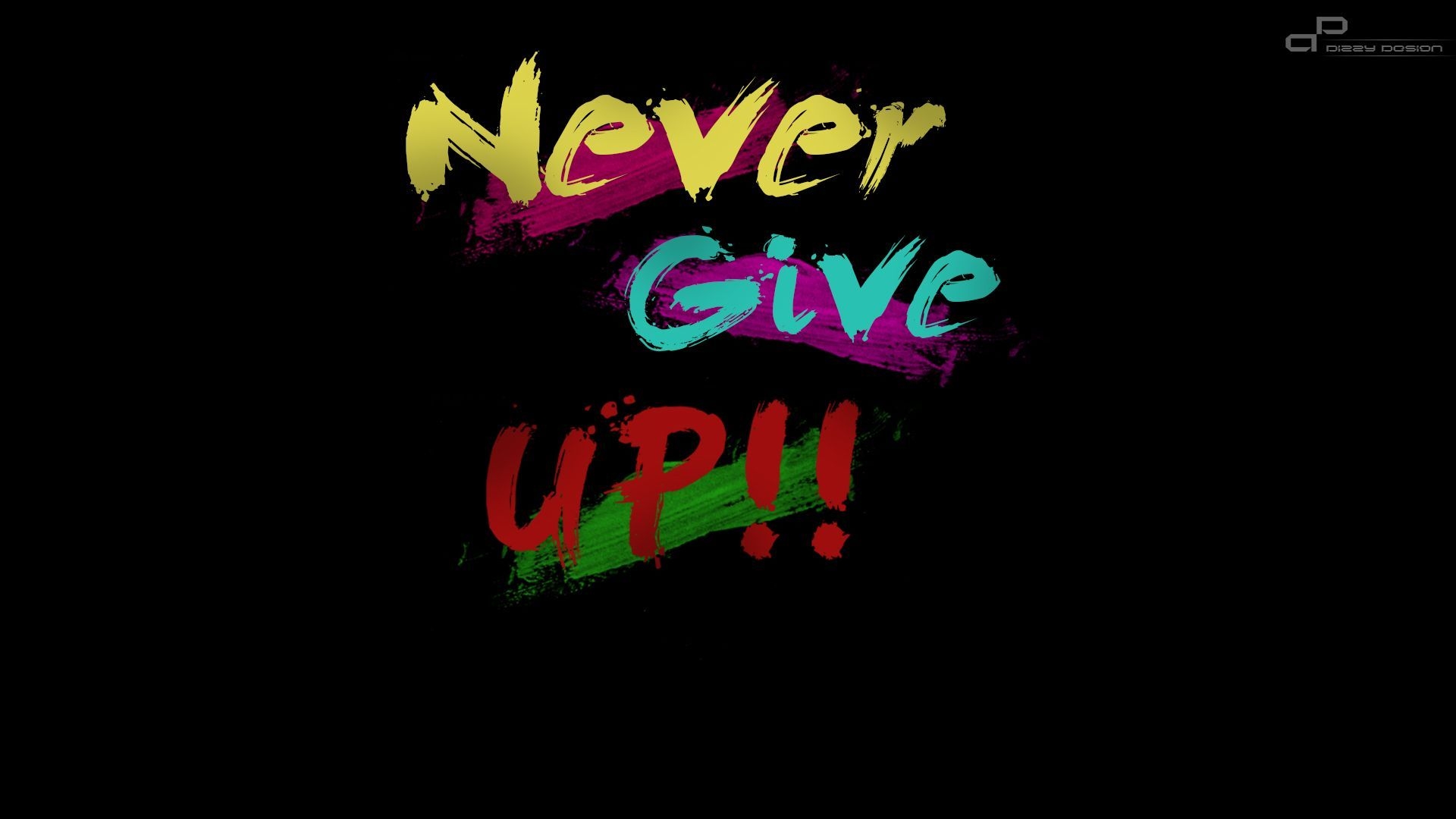 1920x1080 Never Give Up Wallpaper. Giving up, Never give up, Neon signs, Desktop