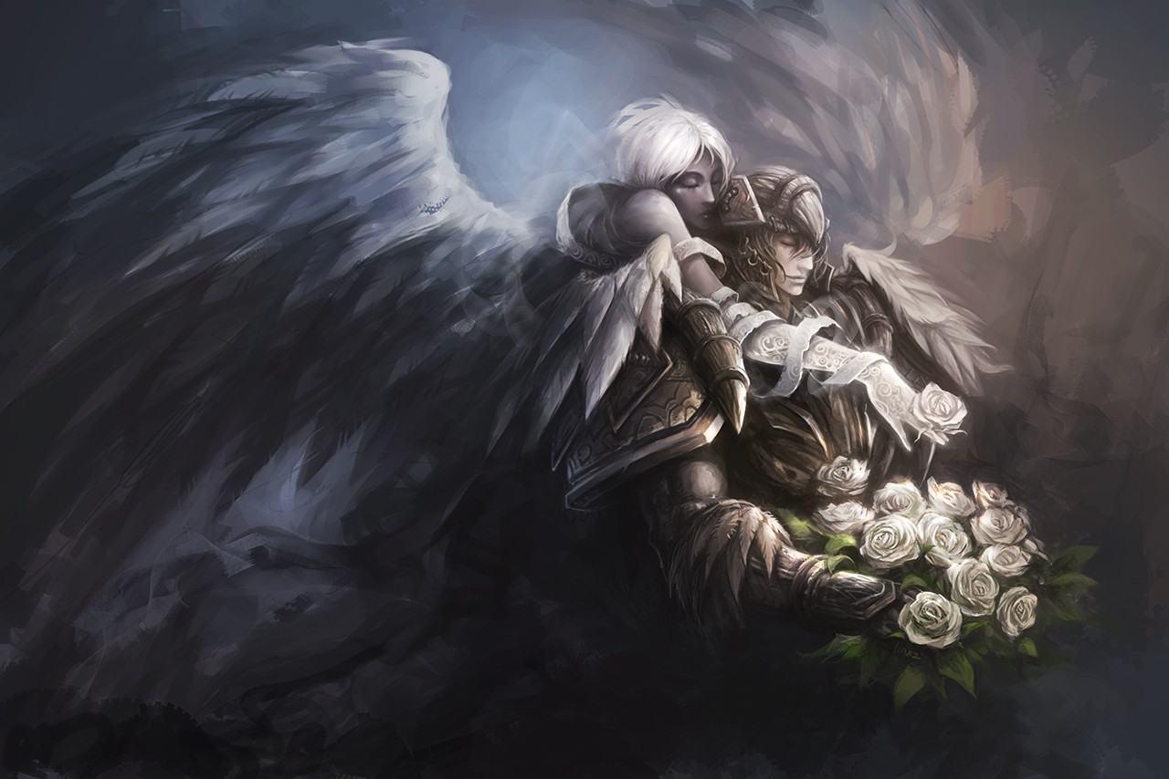 1280x860 Angels Paintings Love World Warcraft Priest Drawings Priestess Pr, Desktop