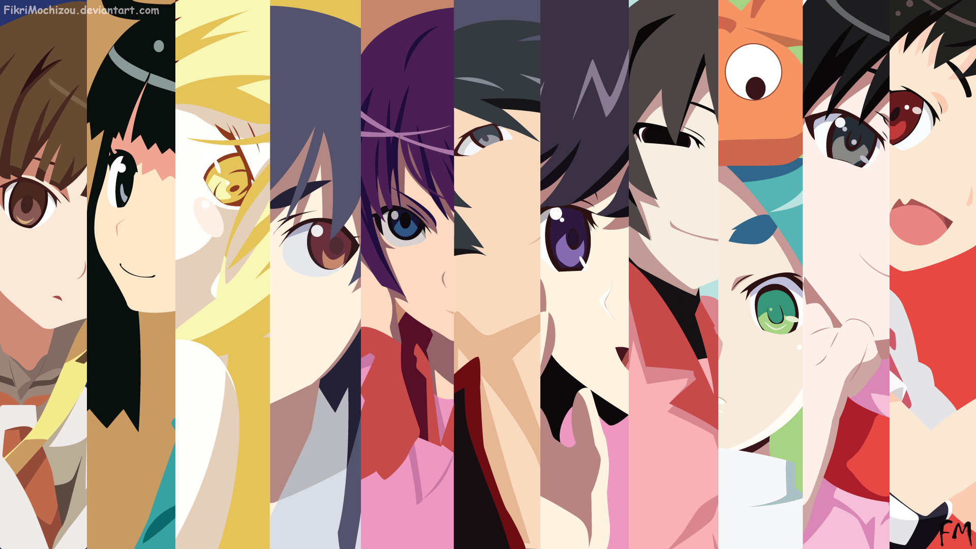 1920x1080 Monogatari (Series) HD Wallpaper, Desktop