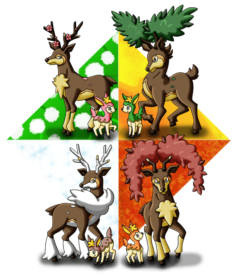 840x970 Deerling Seasons, Phone