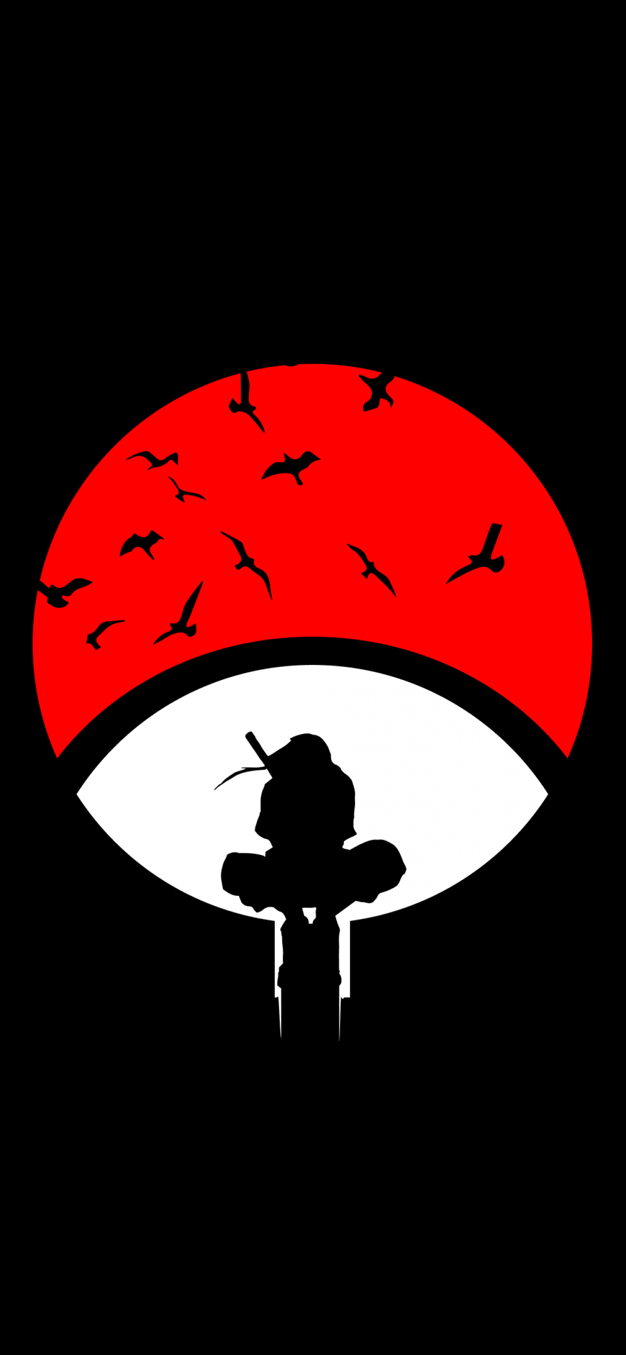 1250x2690 Itachi Uchiha Wallpaper 4K, Minimalist, Naruto, Phone