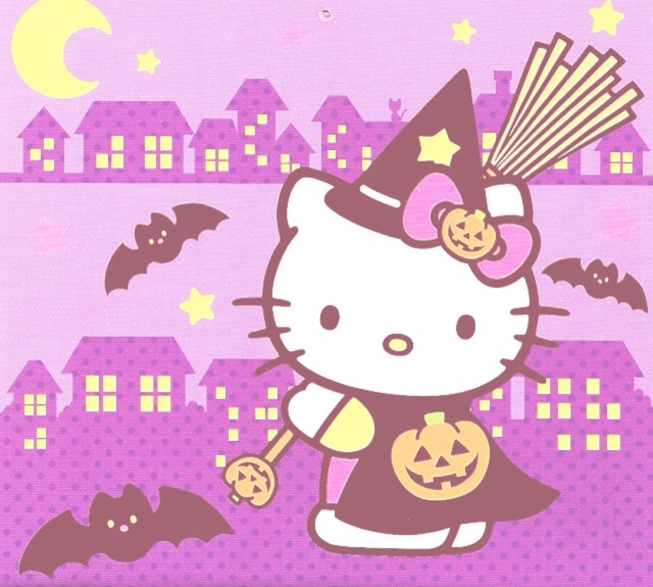 1280x1150 ✿苺キス✿. Hello kitty halloween, Hello kitty halloween wallpaper, Hello kitty background, Desktop