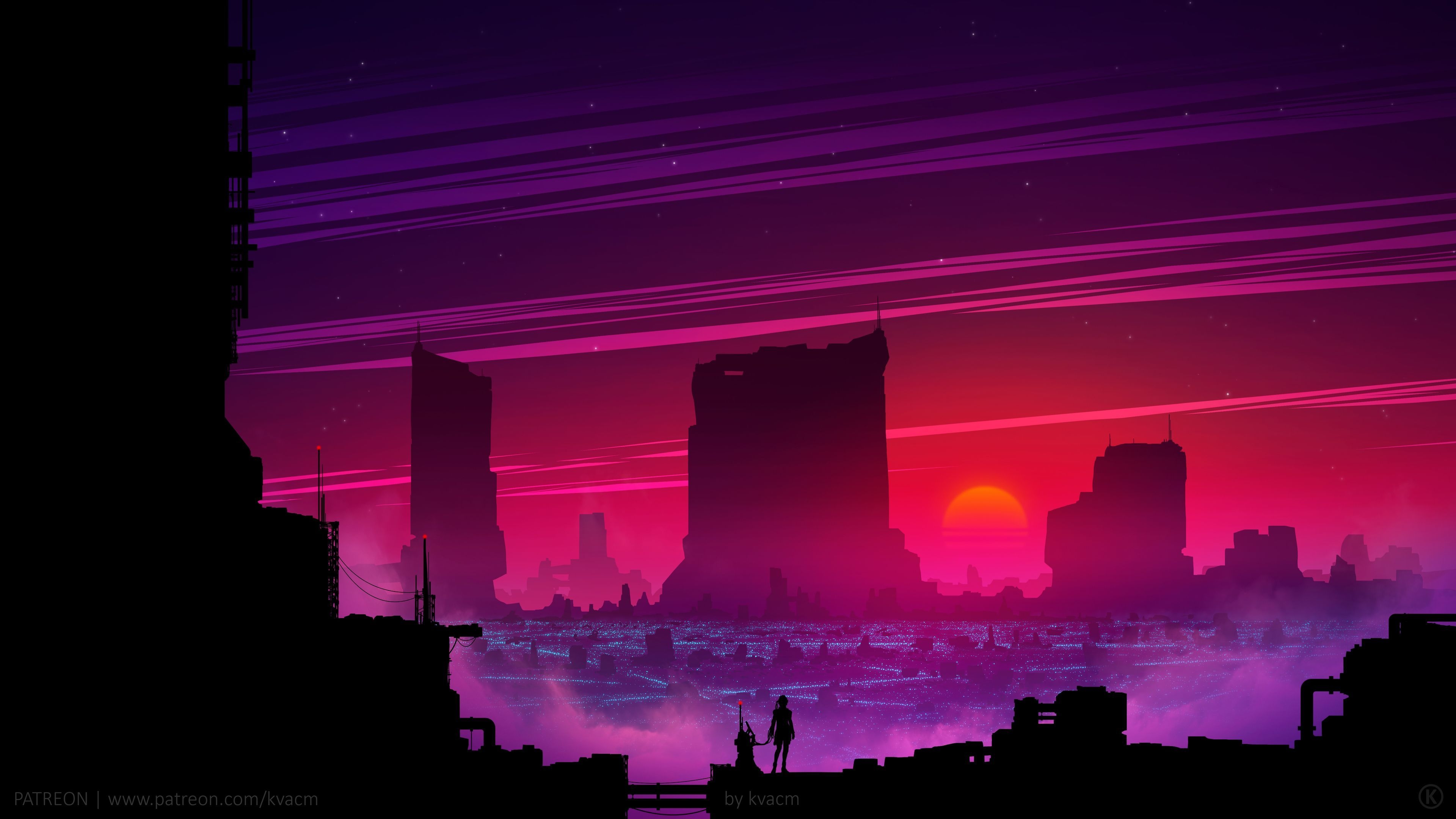 3840x2160 Synthwave Future Scifi 4k synthwave wallpaper, scifi wallpaper, Desktop