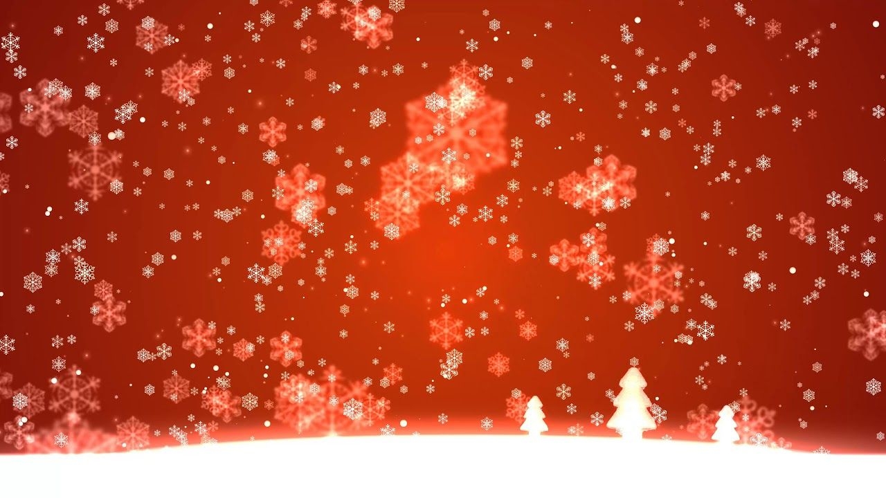 1280x720 4K Red Christmas Snowflakes Background #AAVFX Live Wallpaper, Desktop