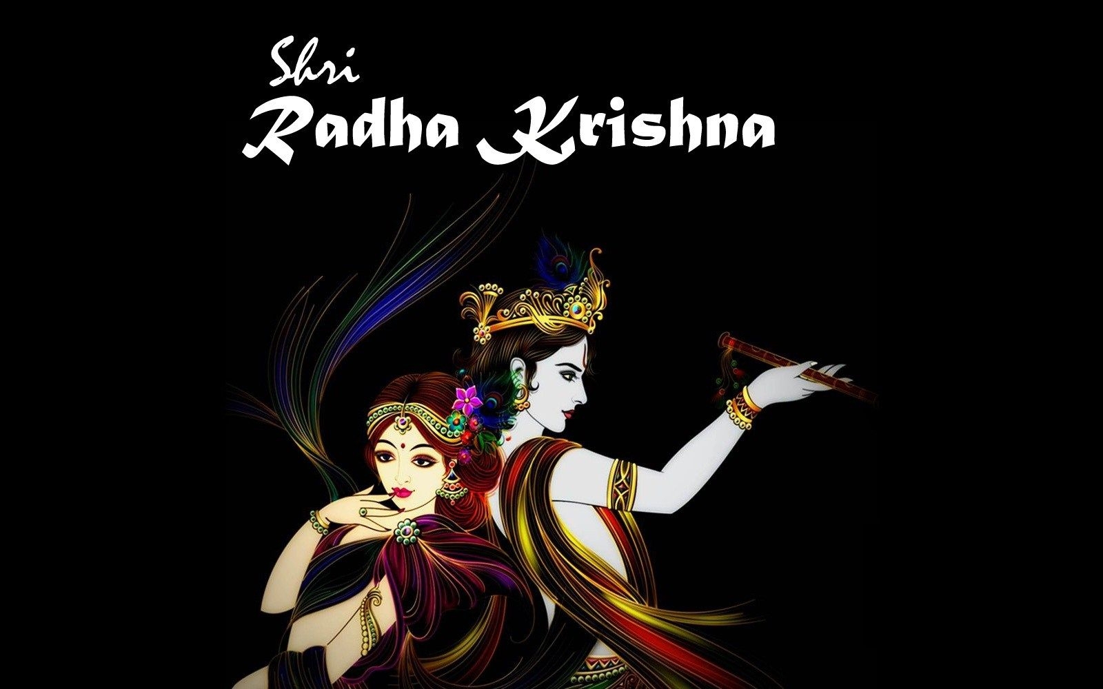 1600x1000 Shri RADHA & KRISHNA Beautiful HD Wallpaper Collection's, Desktop