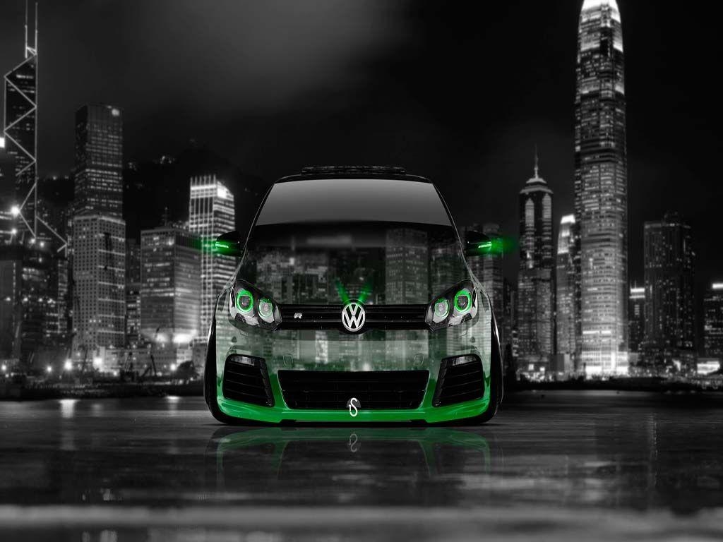 1030x770 Volkswagen Golf R Front Crystal City Car 2014 Green Neon HD, Desktop