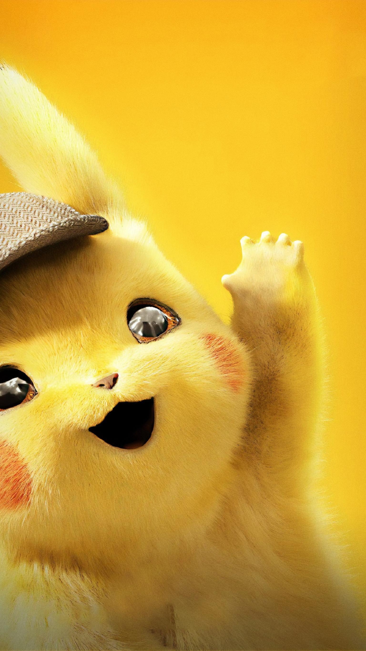 1540x2740 Pokémon Detective Pikachu (2019) Phone Wallpaper. Moviemania. Pikachu wallpaper iphone, Pikachu wallpaper, Cute pokemon wallpaper, Phone