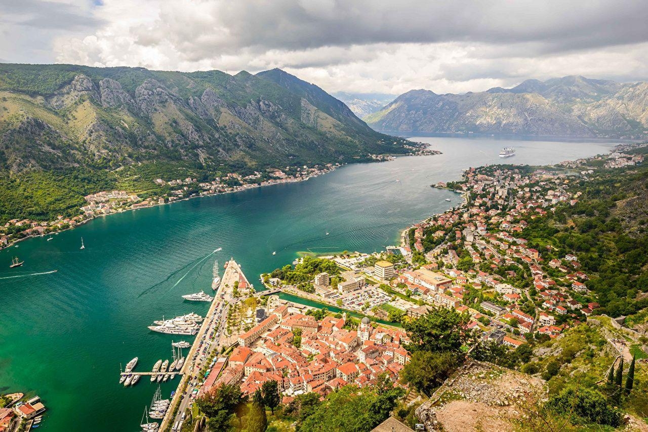 1280x860 Photo Montenegro Kotor bay ridge Lovcen Nature Mountains Scenery, Desktop