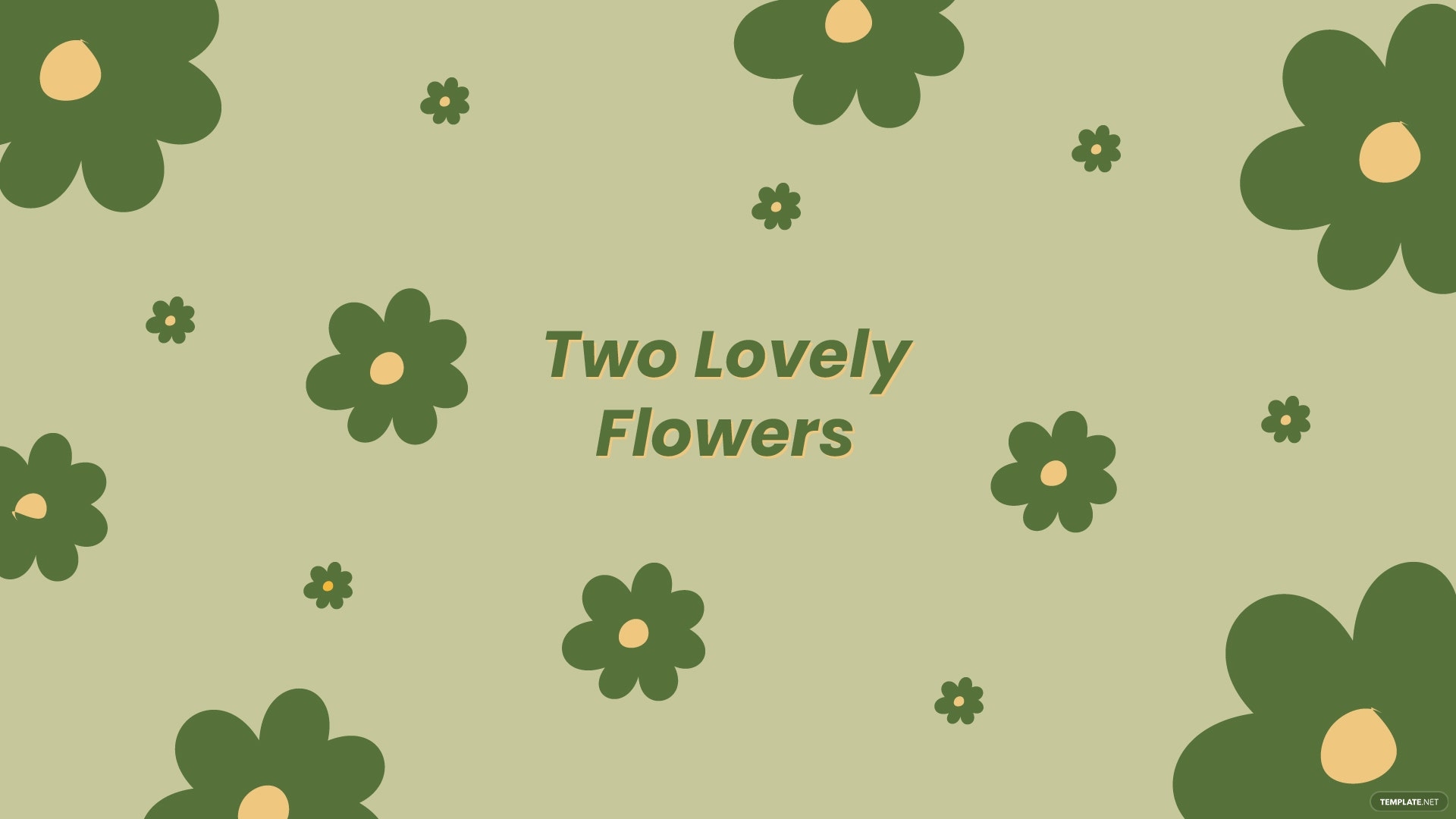 1920x1080 Free Green Flower Wallpaper, Illustrator, JPG, PNG, SVG, Desktop