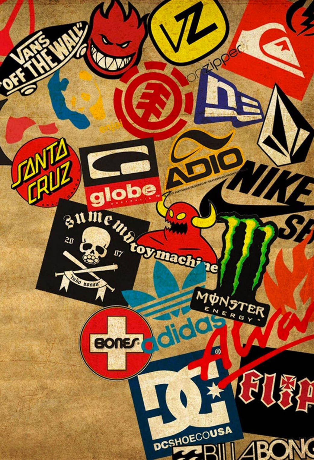 1040x1530 Skateboard Brand Wallpaper for iPhone, Phone