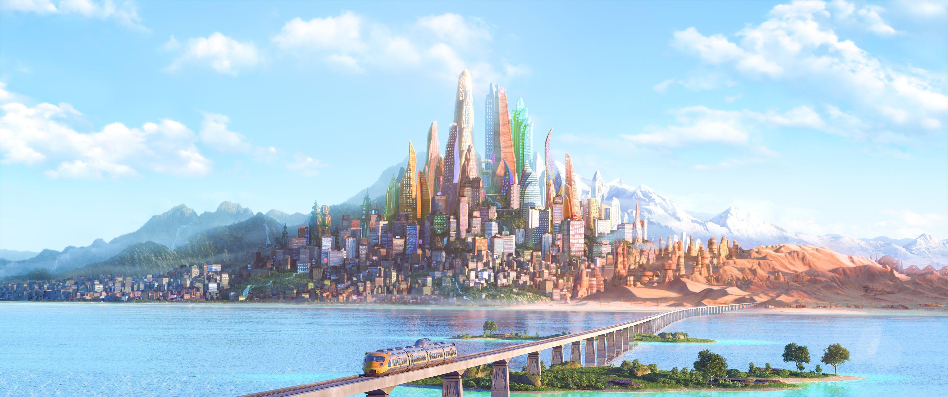 4000x1680 Zootopia HD Wallpaper, Dual Screen