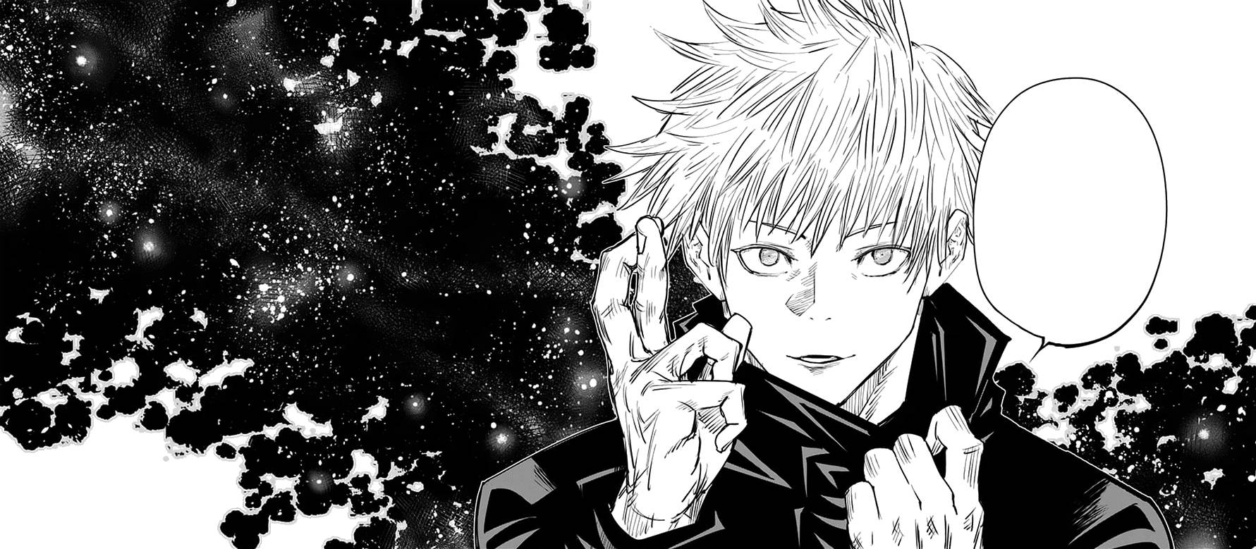 1790x780 Download Gojo Satoru stands triumphant in Jujutsu Kaisen Wallpaper, Dual Screen