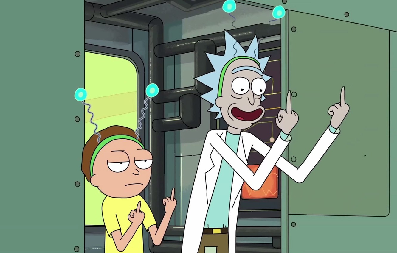 1340x850 Wallpaper Fuck, Smith, Cartoon, Sanchez, Rick, Rick and Morty, Rick and Morty, Morty, Rick Sanchez, Morty Smith image for desktop, section фильмы, Desktop