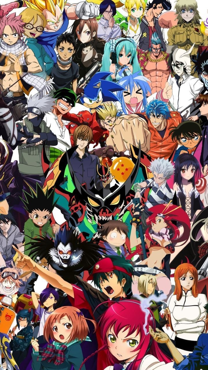 720x1280 Anime Collage Wallpaper Free Anime Collage Background - Anime wallpaper iphone, Anime, Awesome anime, Phone