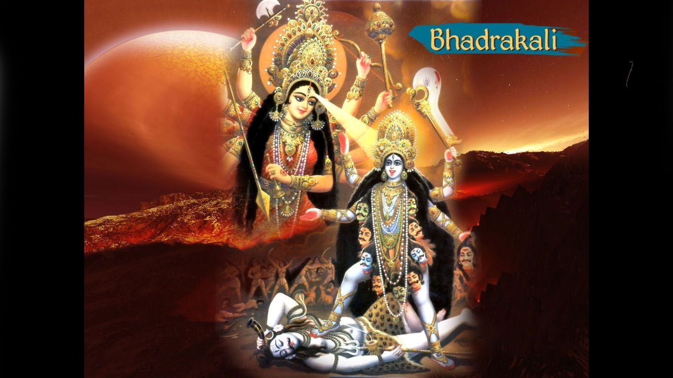 1370x770 Maa Bhadrakali Wallpaper. Hindu Gods and Goddesses, Desktop