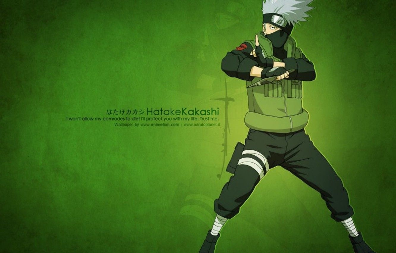 1340x850 Photo Wallpaper Green, Naruto, Naruto, Art, Kakashi Wallpaper 4k Naruto HD Wallpaper, Desktop