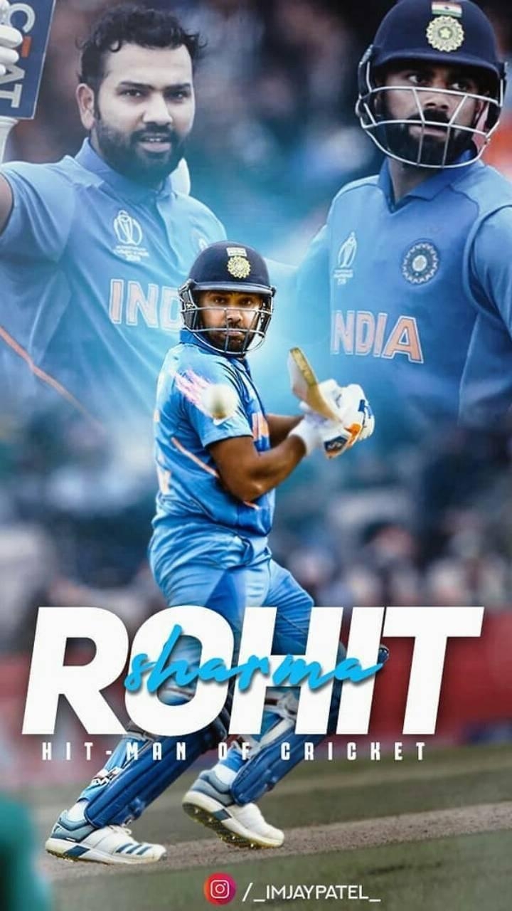 720x1280 Rohit Sharma Wallpaper HD 4K for Android, Phone