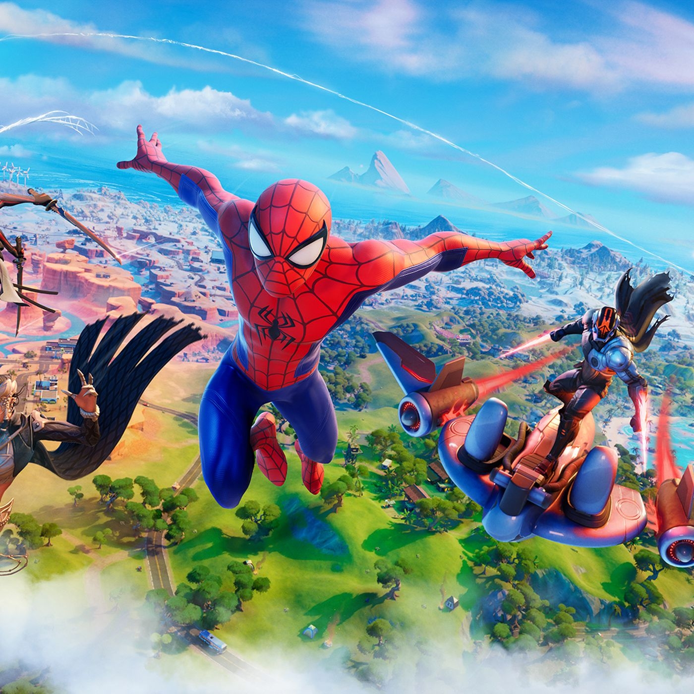 1400x1400 Spider Man's Web Slinging Looks Like A Blast In Fortnite Chapter 3, Phone