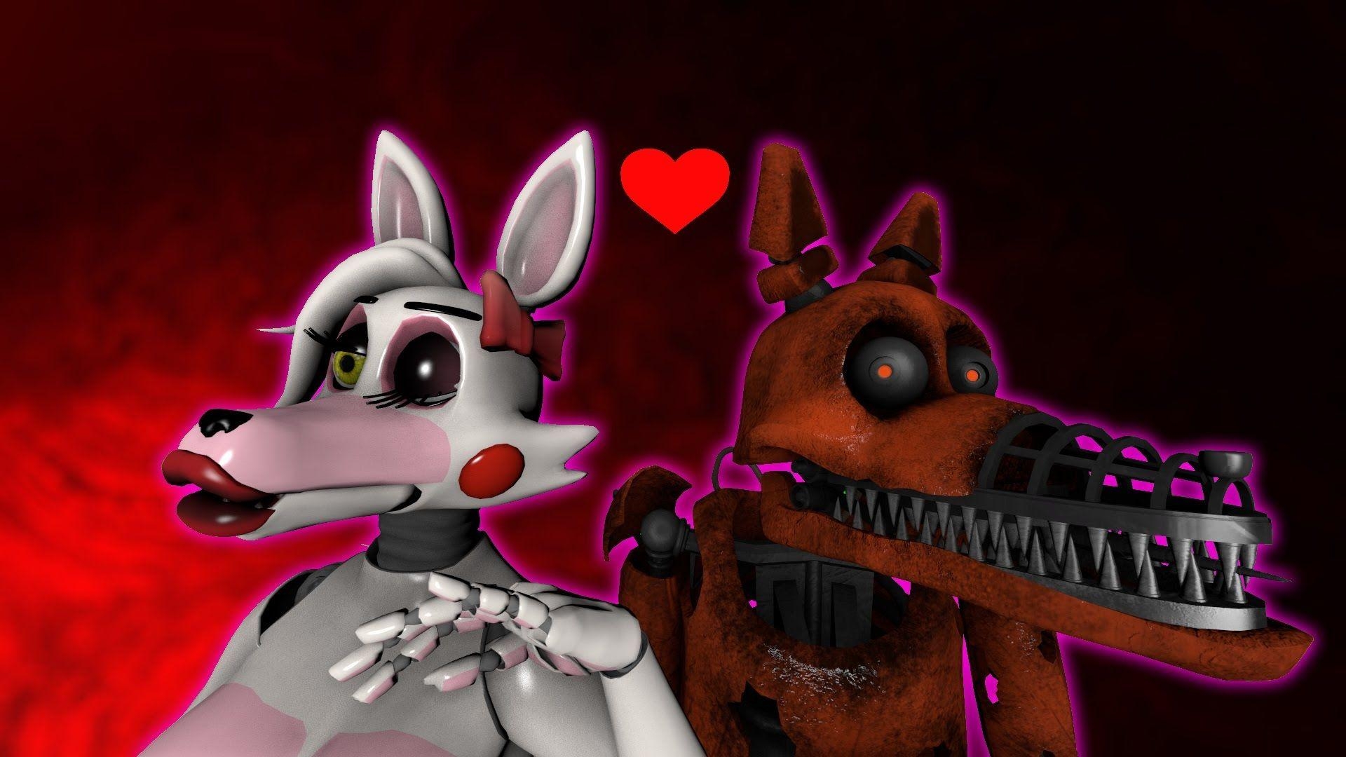 1920x1080 SFM FNAF Nightmare Foxy impresses Anime Mangle, Desktop