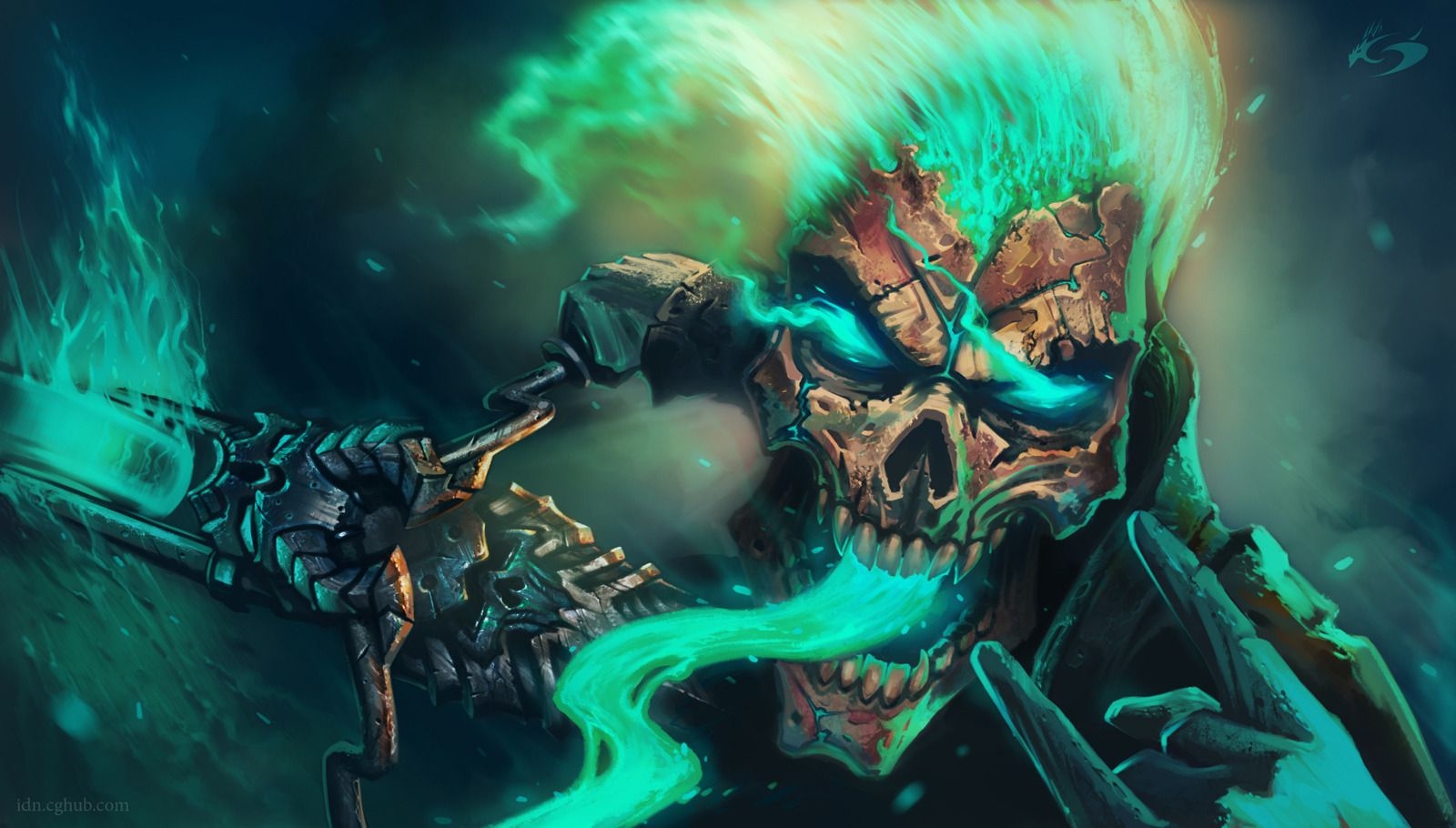 1600x910 Cool Wallpaper Skulls Fire Ghost Rider Wallpaper & Background Download, Desktop