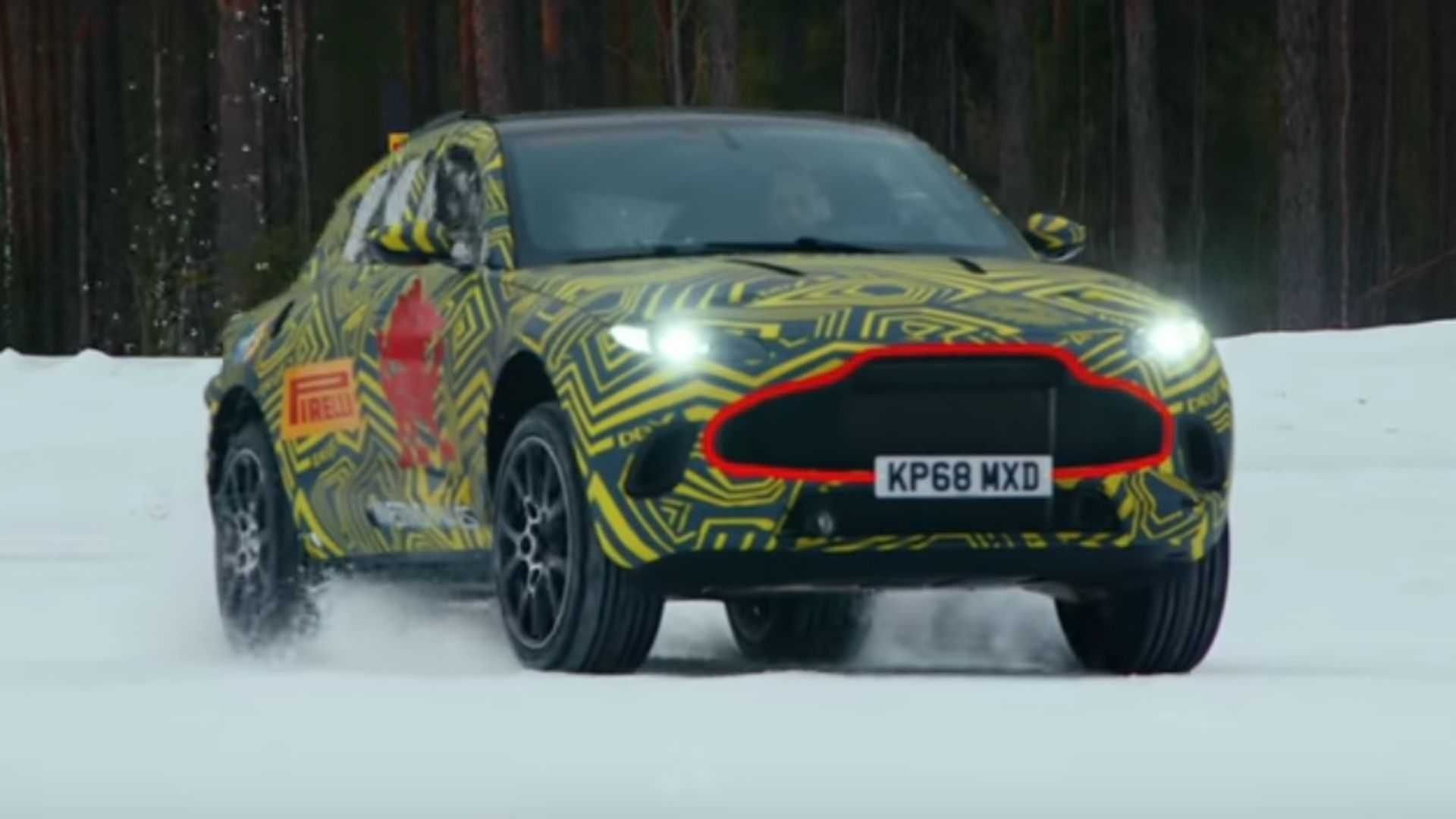 1920x1080 Aston Martin DBX Snowy Drifts Are Part Of Testing Procedure, Desktop