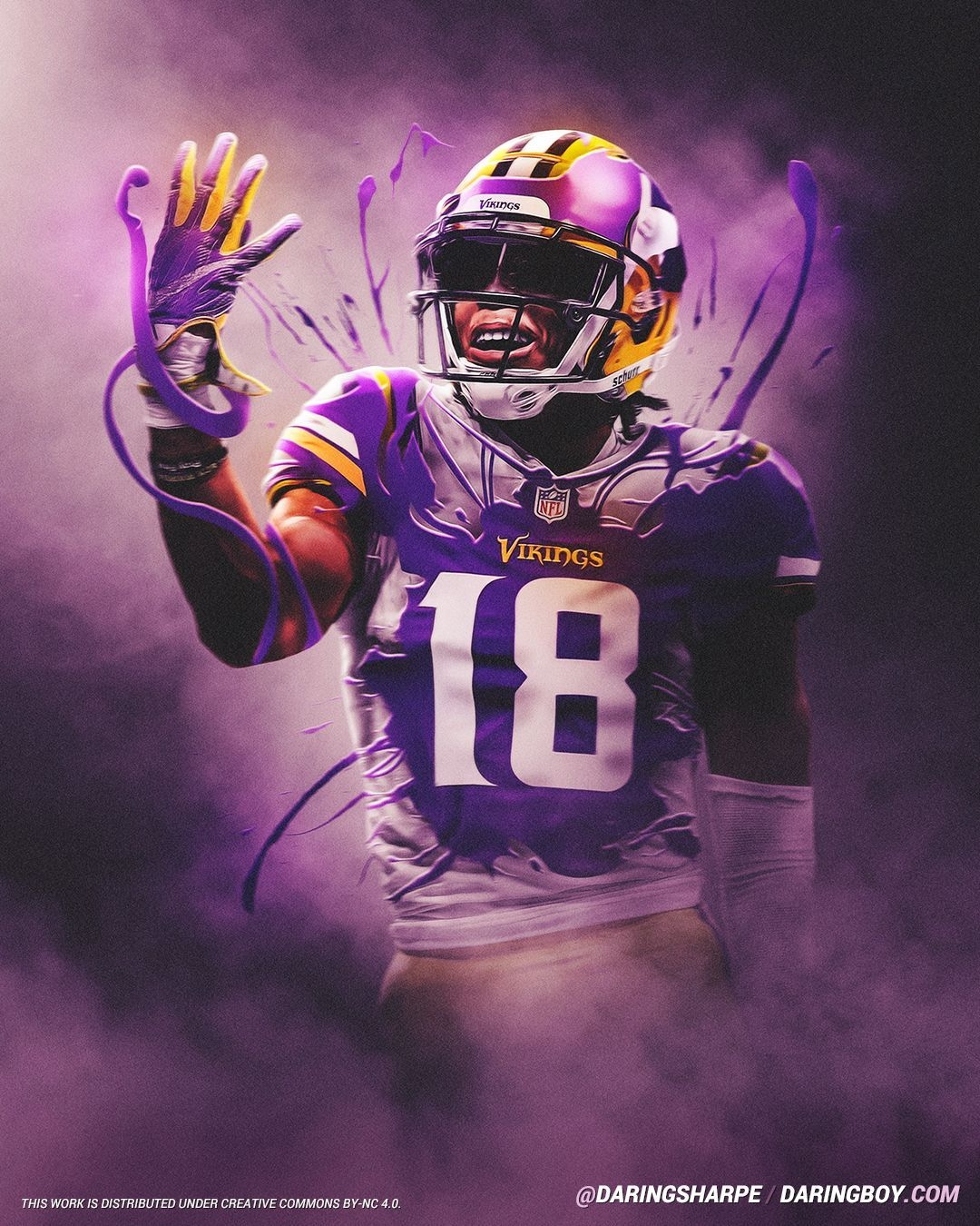 1080x1350 Justin Jefferson, Minnesota Vikings, LSU Tigers. Nfl vikings, Nfl football wallpaper, Minnesota vikings wallpaper, Phone