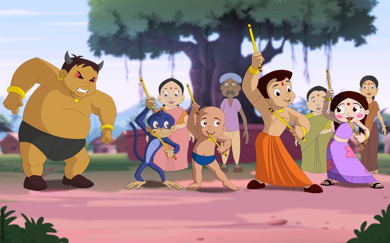 1280x800 Chota Bheem All Characters, Desktop