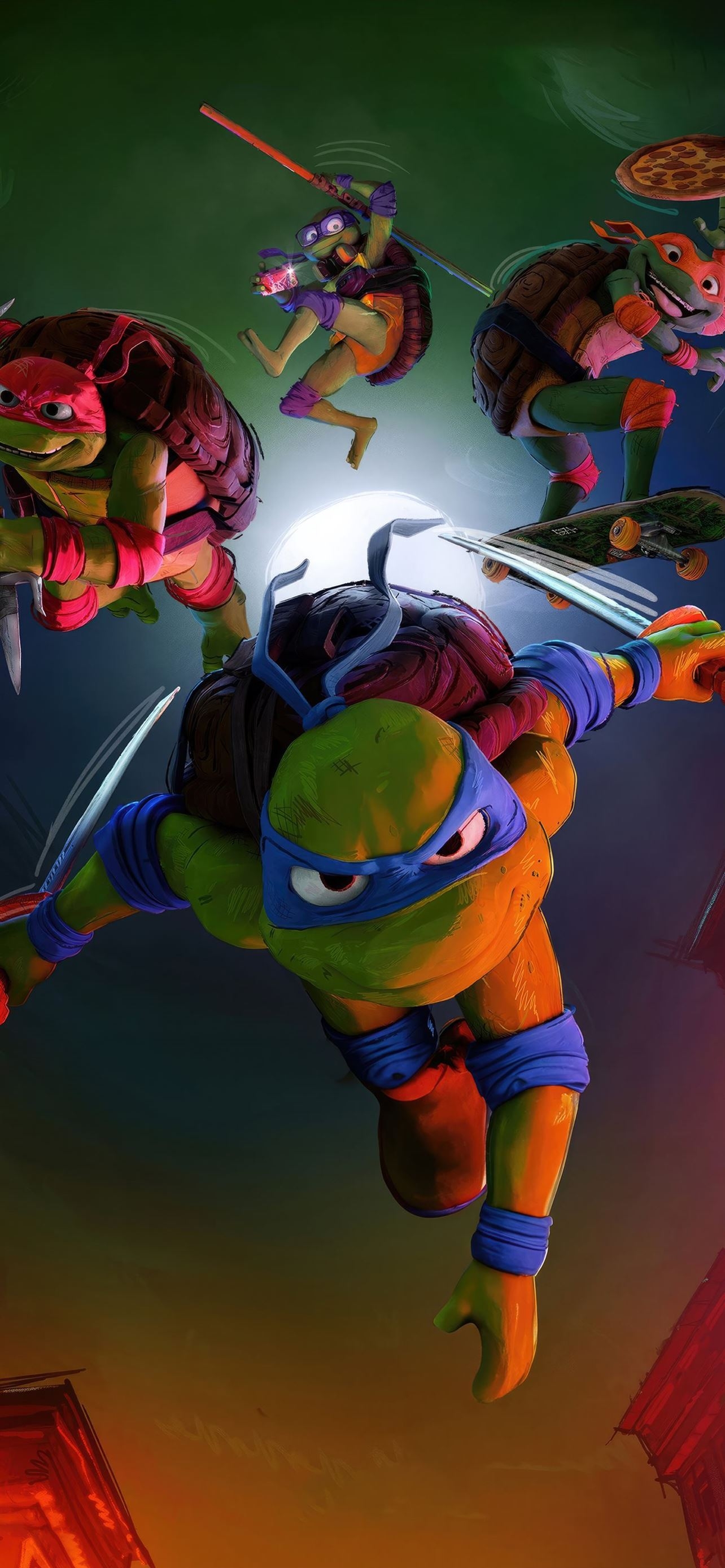 1290x2780 teenage mutant ninja turtles mutant mayhem 4k iPhone Wallpaper Free Download, Phone