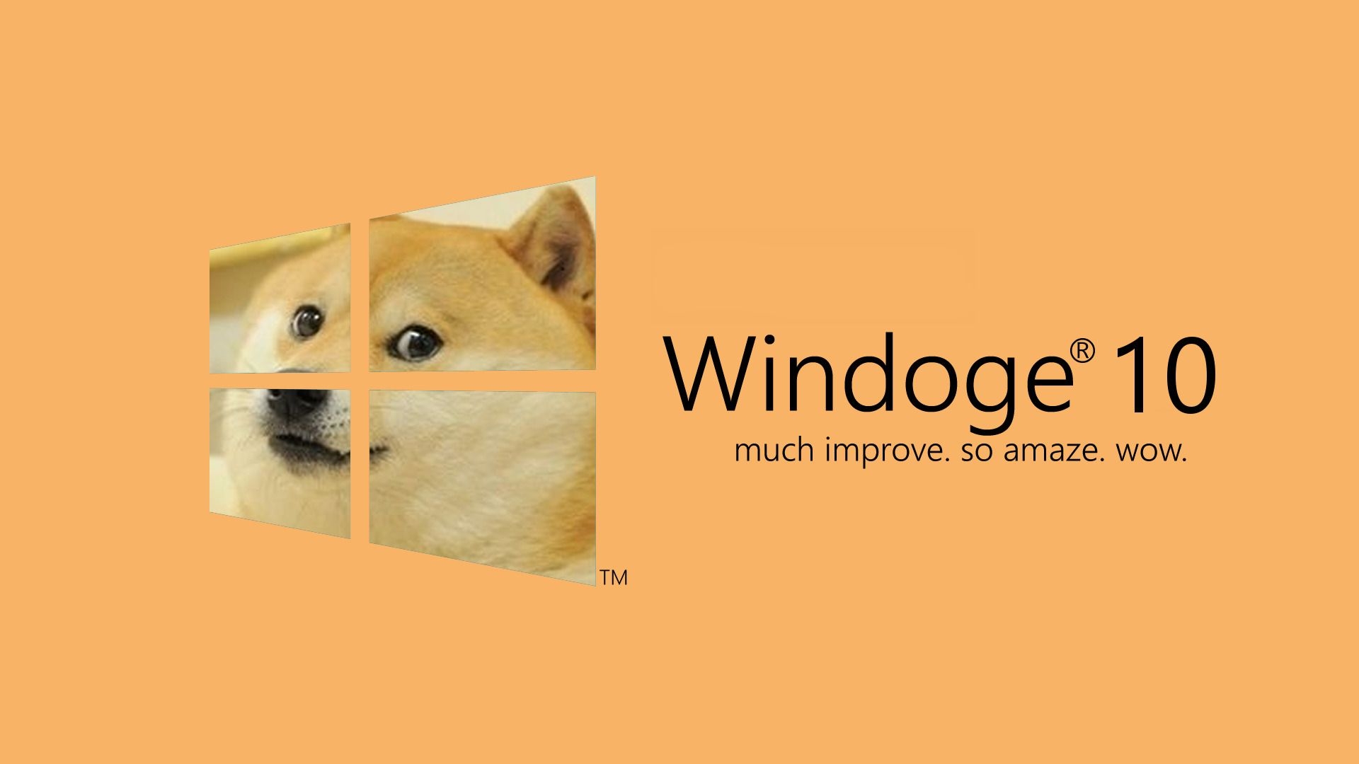 1920x1080 microsoft windows windows 10 doge dog memes Wallpaper HD, Desktop