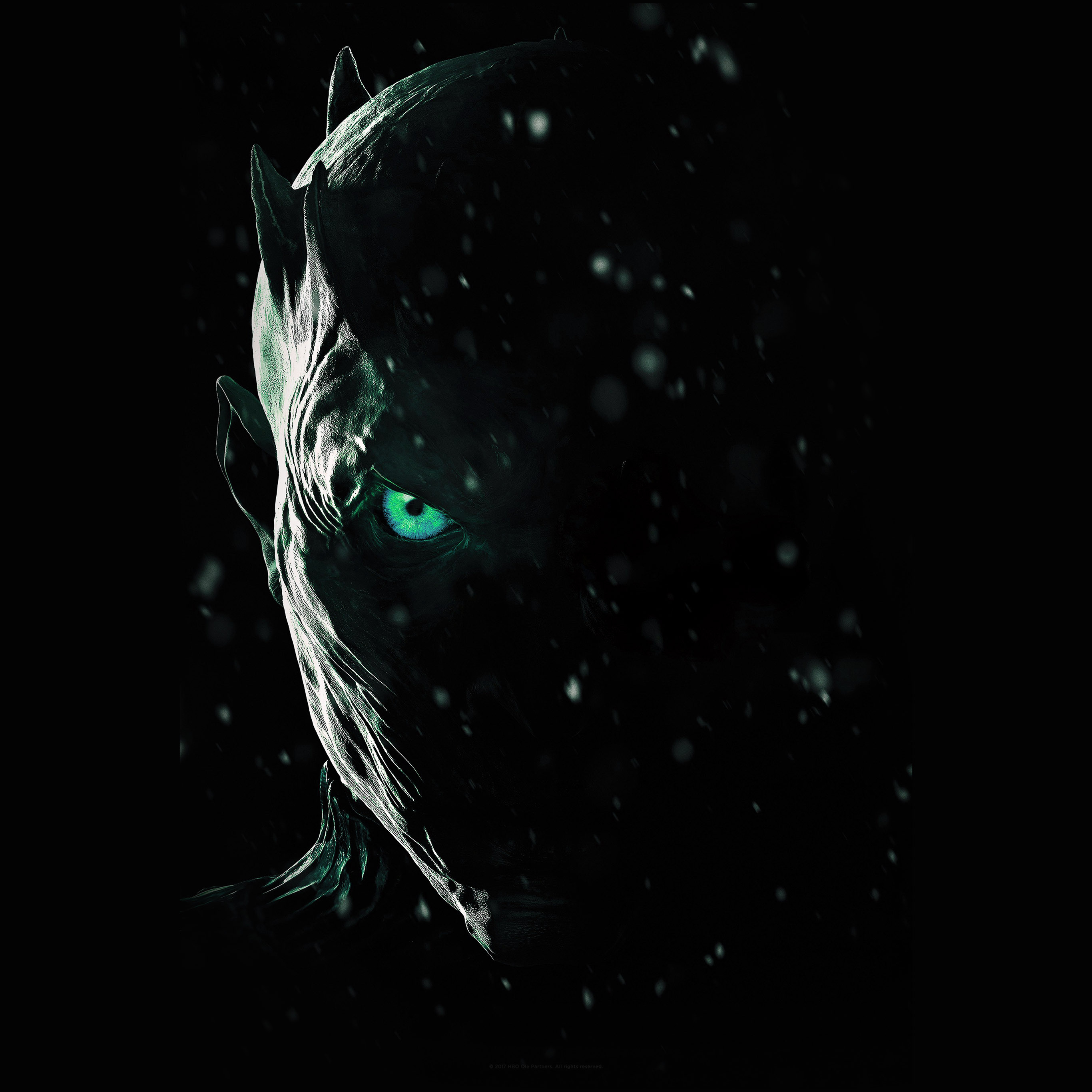 2740x2740 Android wallpaper. horror scary face dark anime eye art, Phone