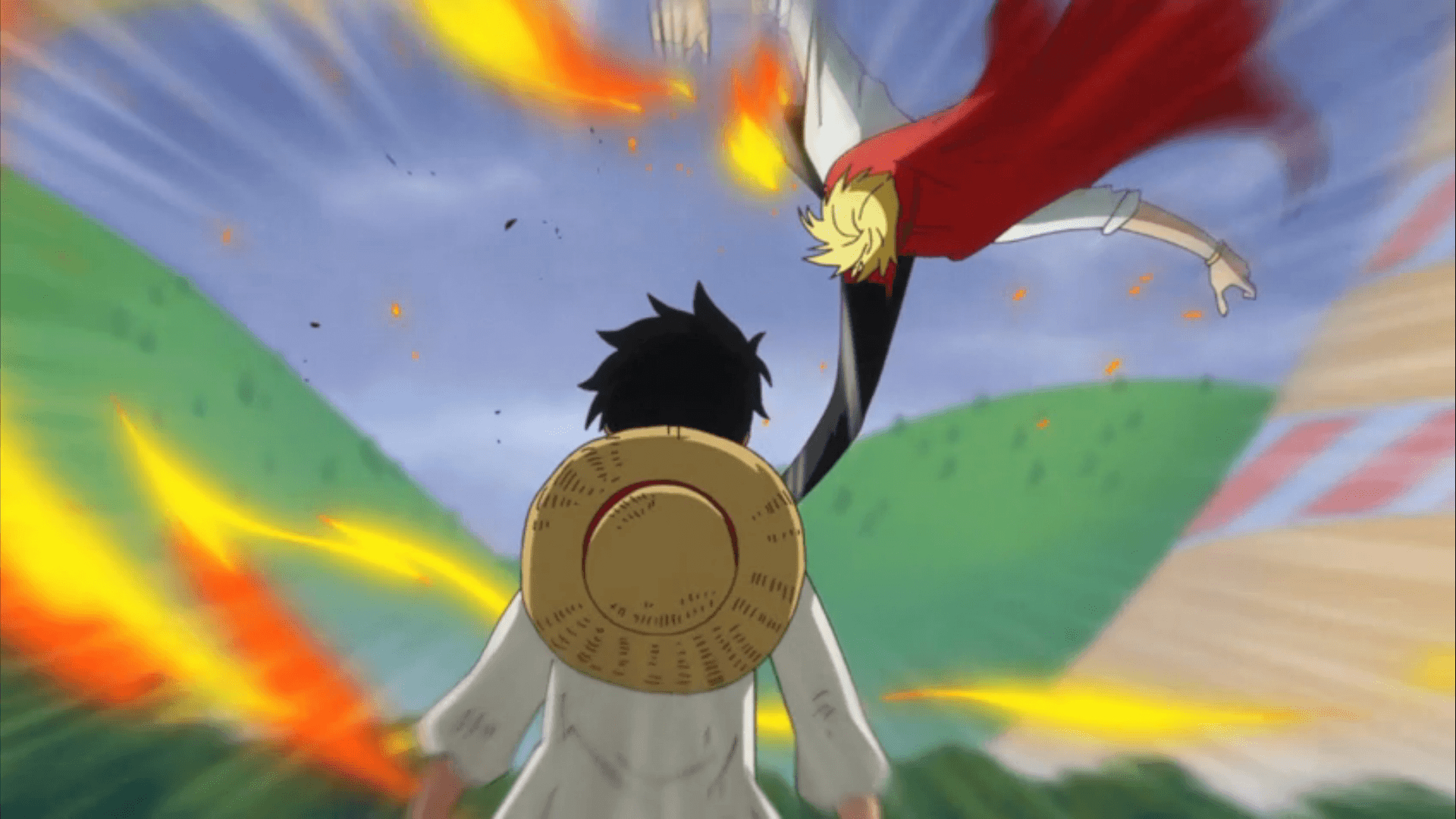 1920x1080 Monkey D. Luffy Vs Vinsmoke Sanji, Desktop