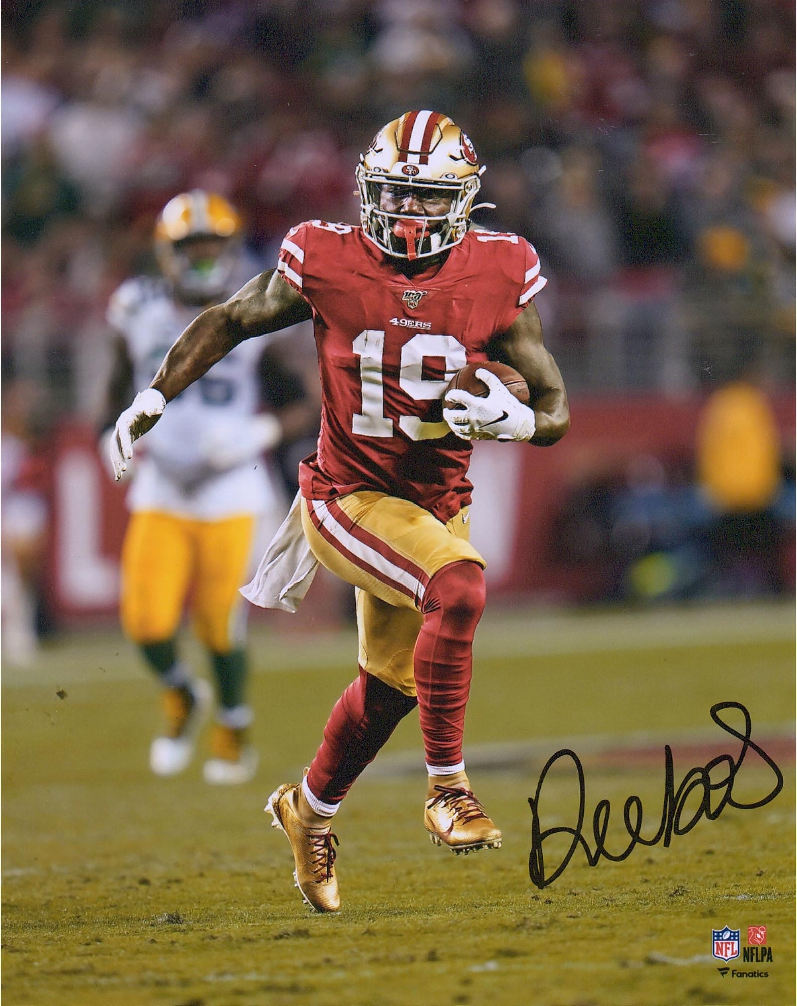 1590x2000 Deebo Samuel San Francisco 49ers Autographed 8 x 10 Red Running Photograph Authentic Certified, Phone