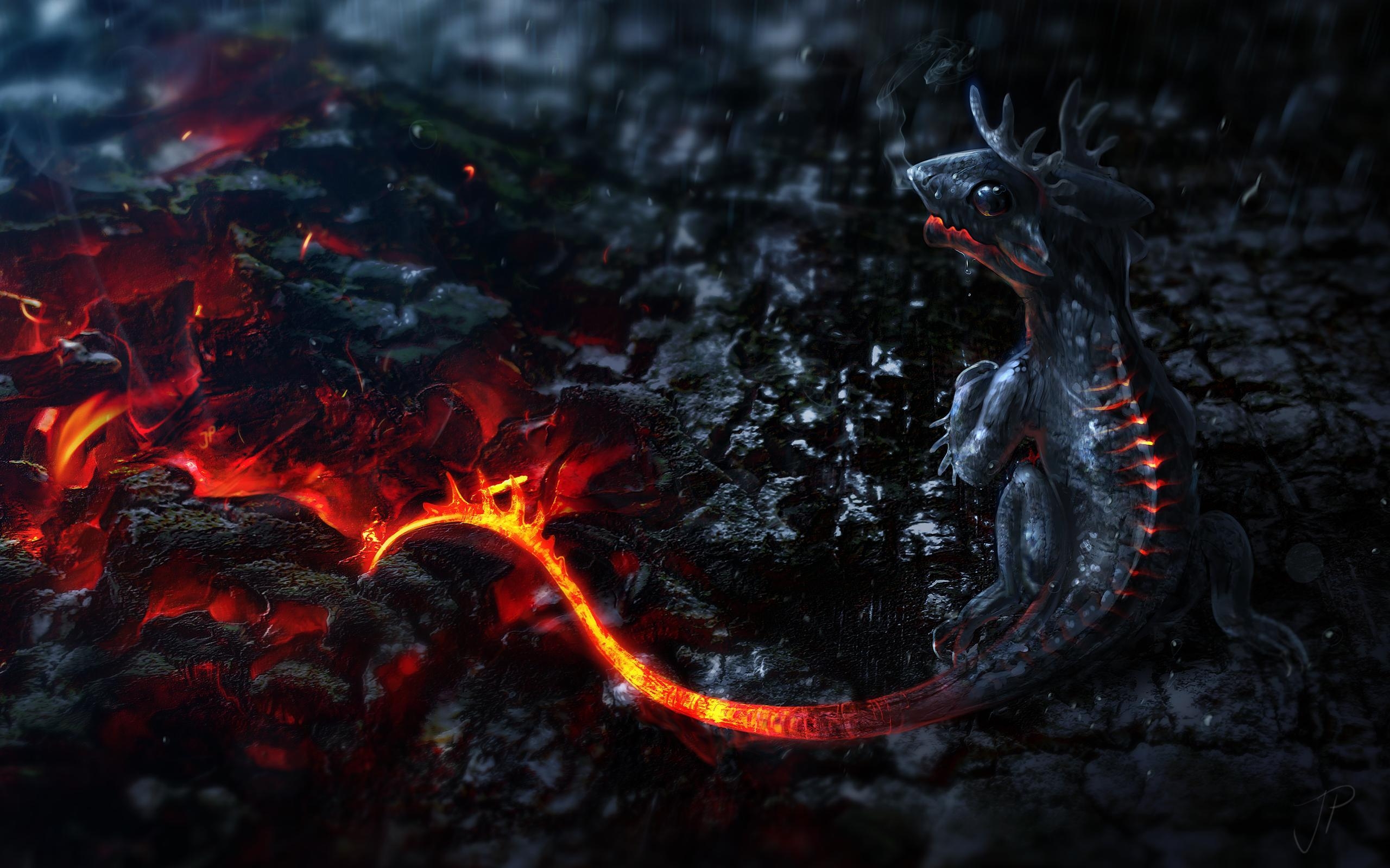 2560x1600 Fanta Sea wallpaper time. Dragons, Wallpaper and Dark art, Desktop